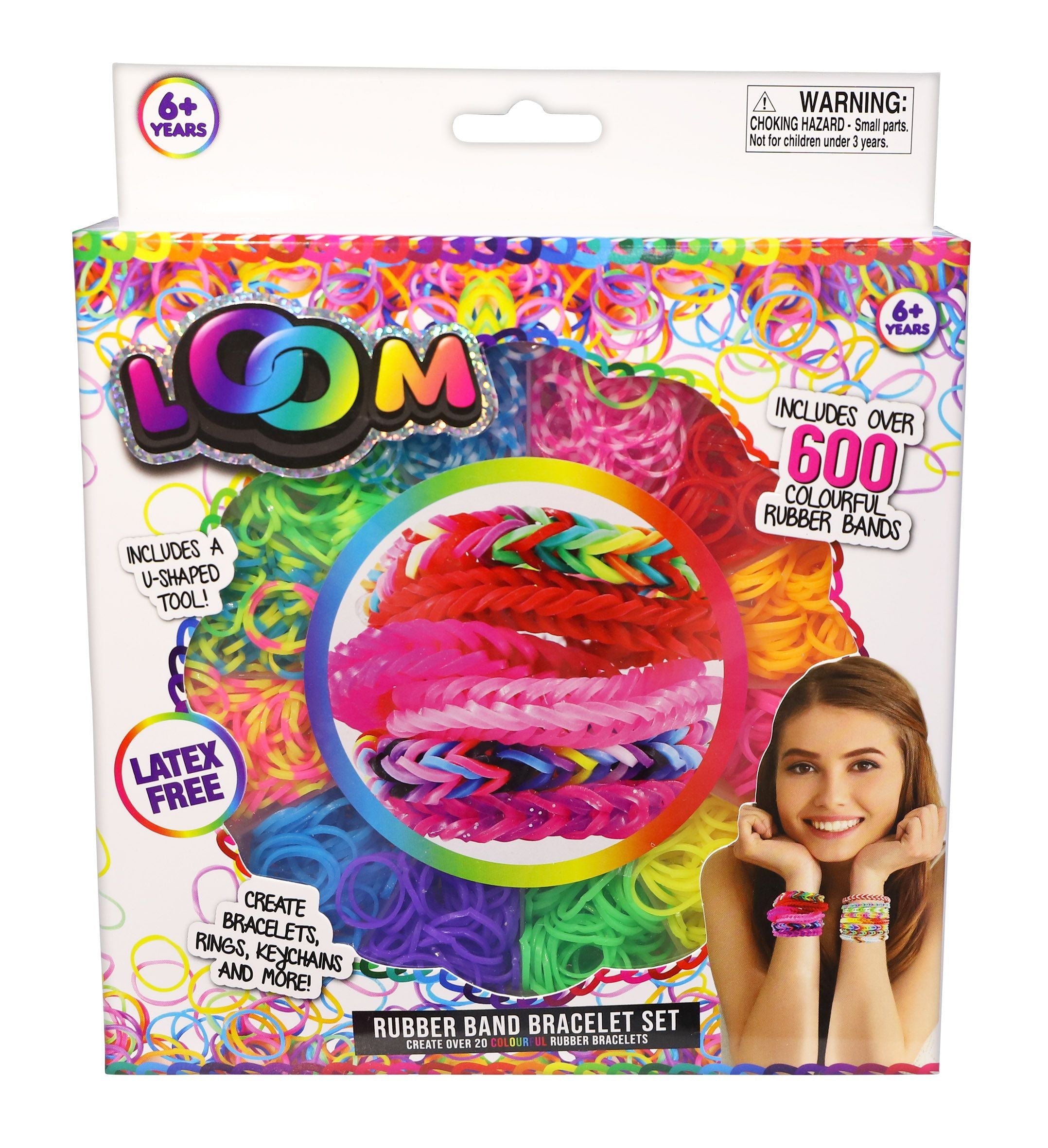 Loom Rubber Band Bracelet Starter Set 600 Piece