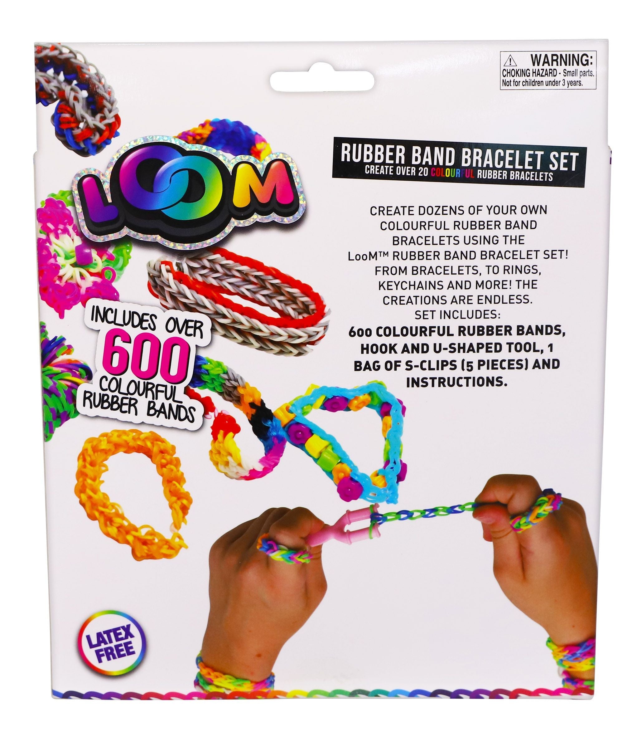 Loom Rubber Band Bracelet Starter Set 600 Piece