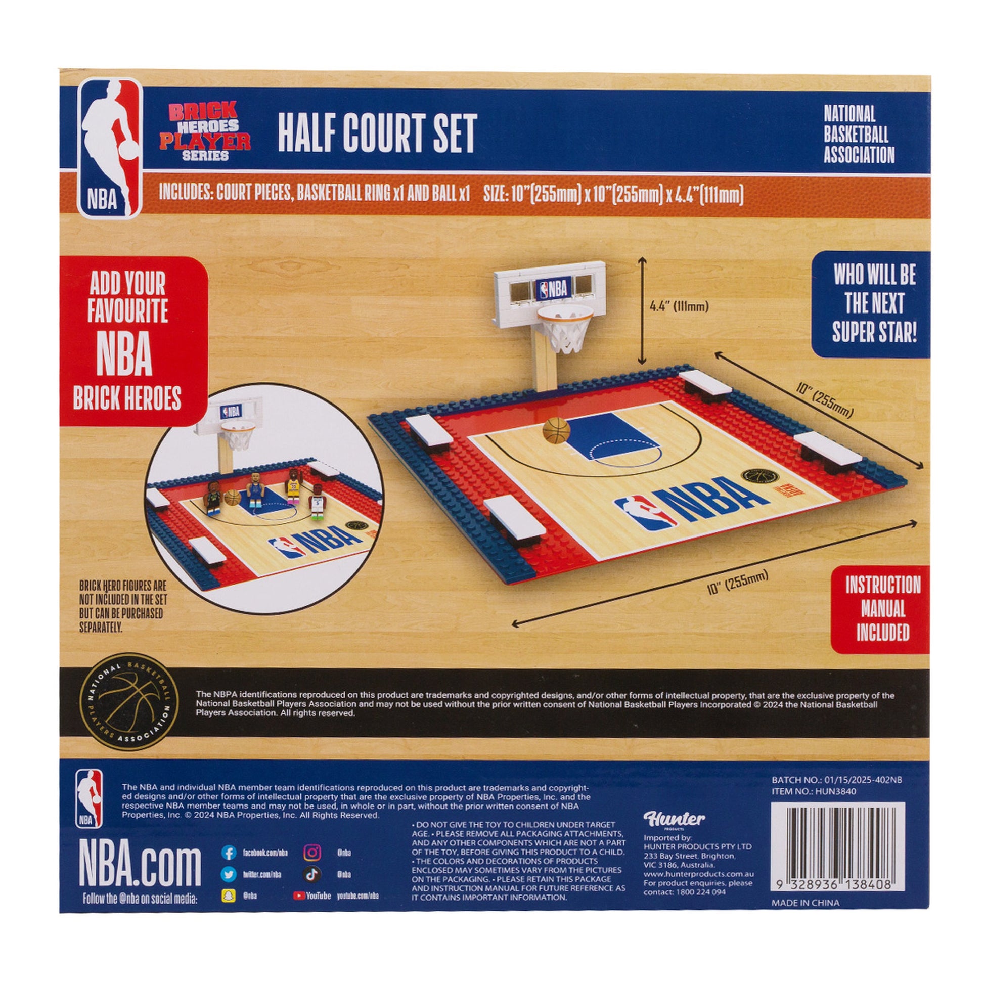 NBA Brick Heros Half Court - Toyworld Australia