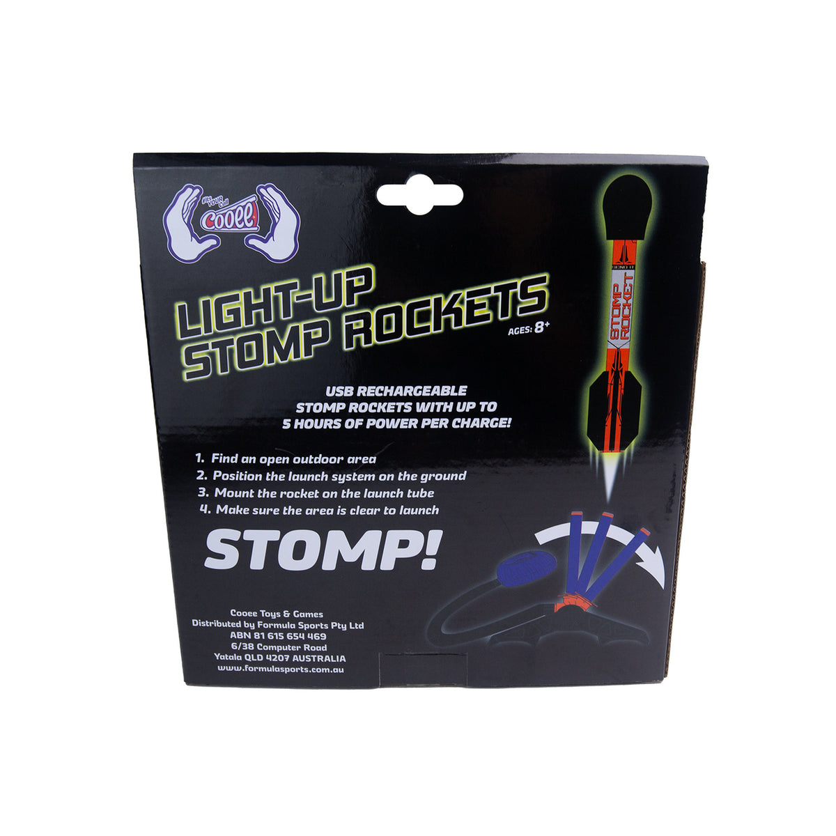 Cooee Outdoor Light Up Stomp Rocket
