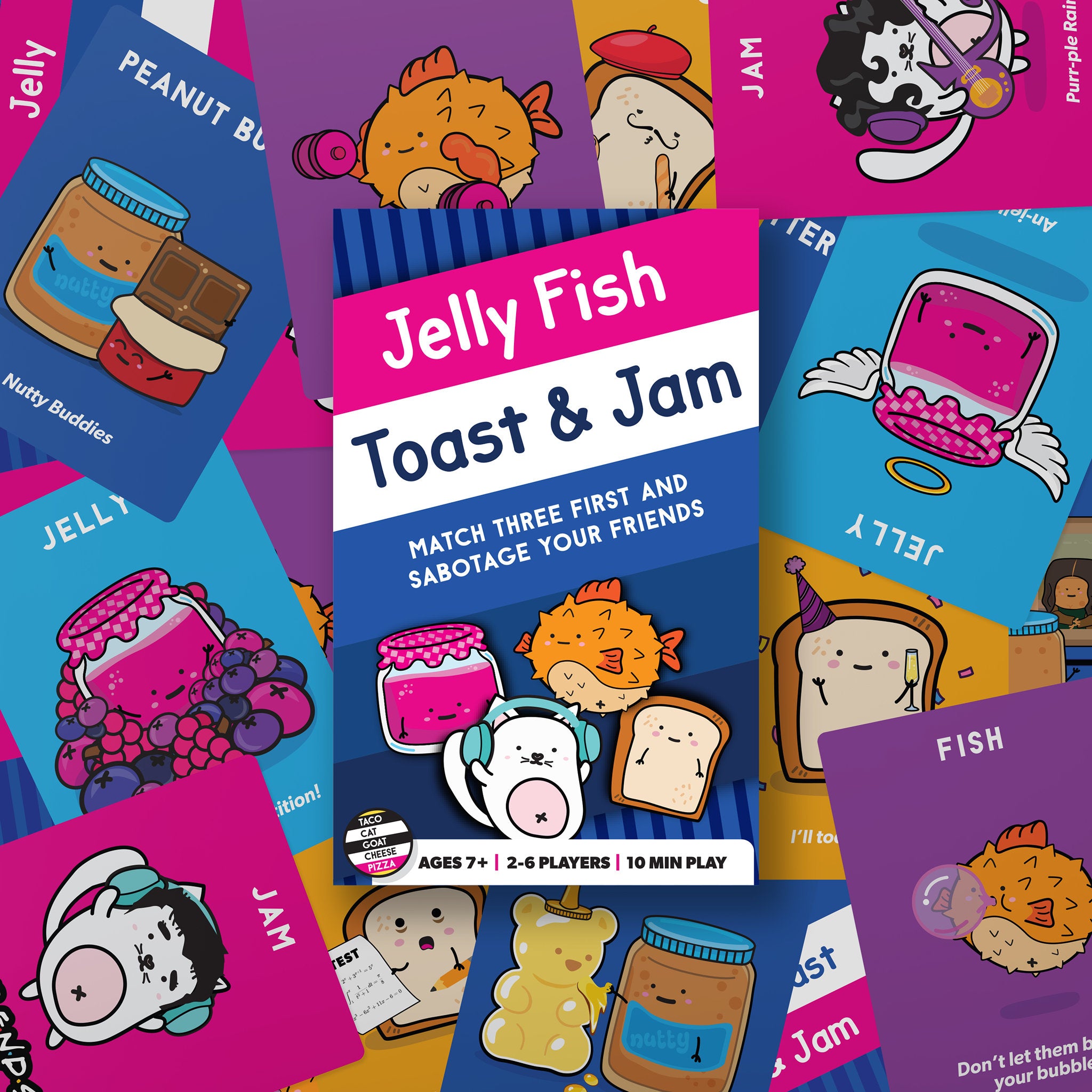 Jelly Fish Toast & Jam Card Game