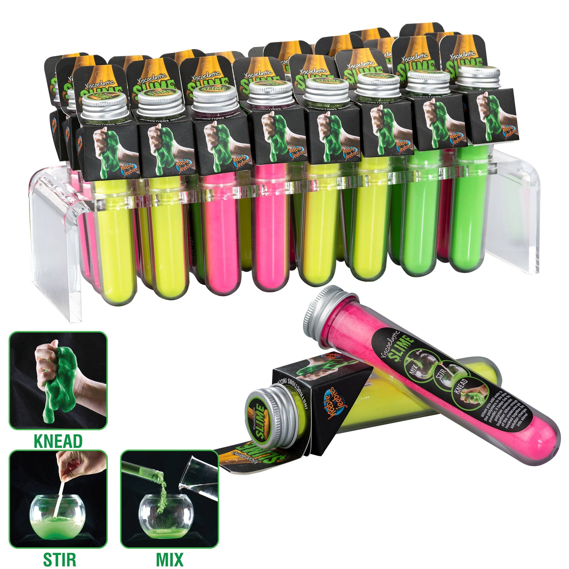 Heebie Jeebies Mini Lab Viscoelastic Slime Assorted Styles Colors - Toyworld Australia