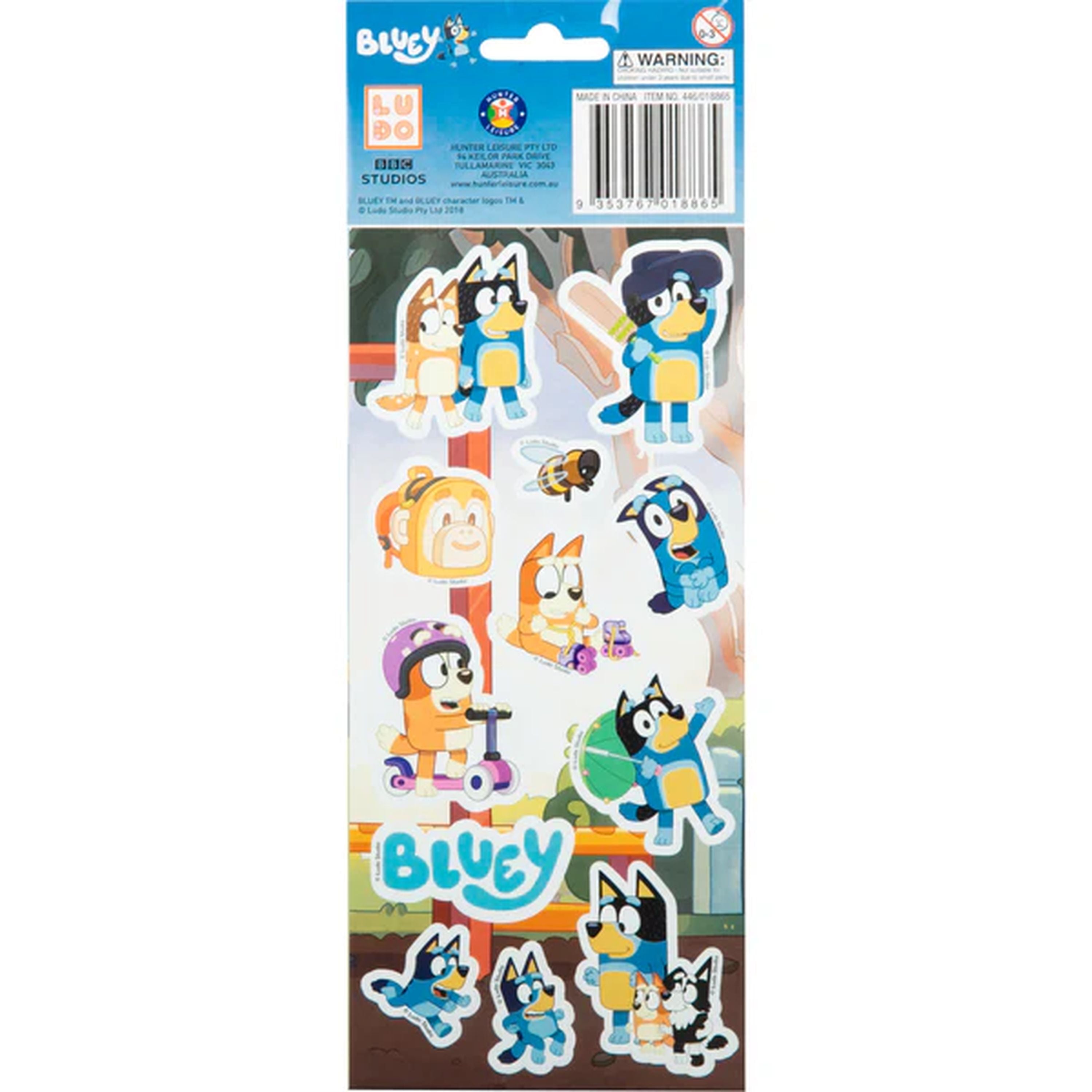 Bluey Holographic Stickers 3 Pack