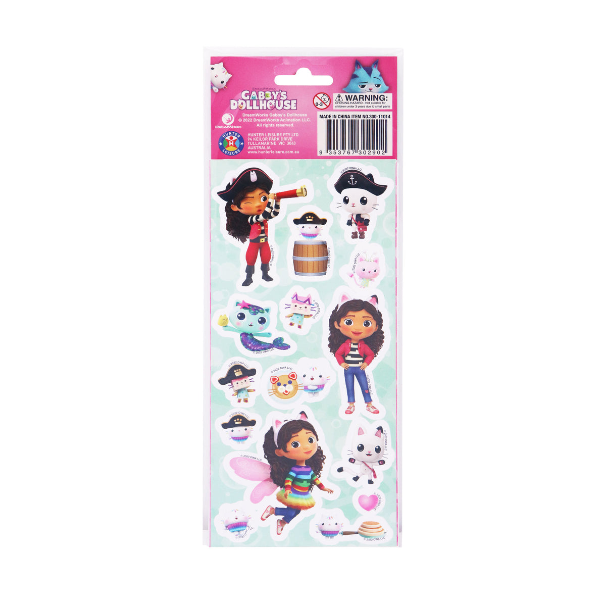 Gabby's Dollhouse Sticker 3 Pack