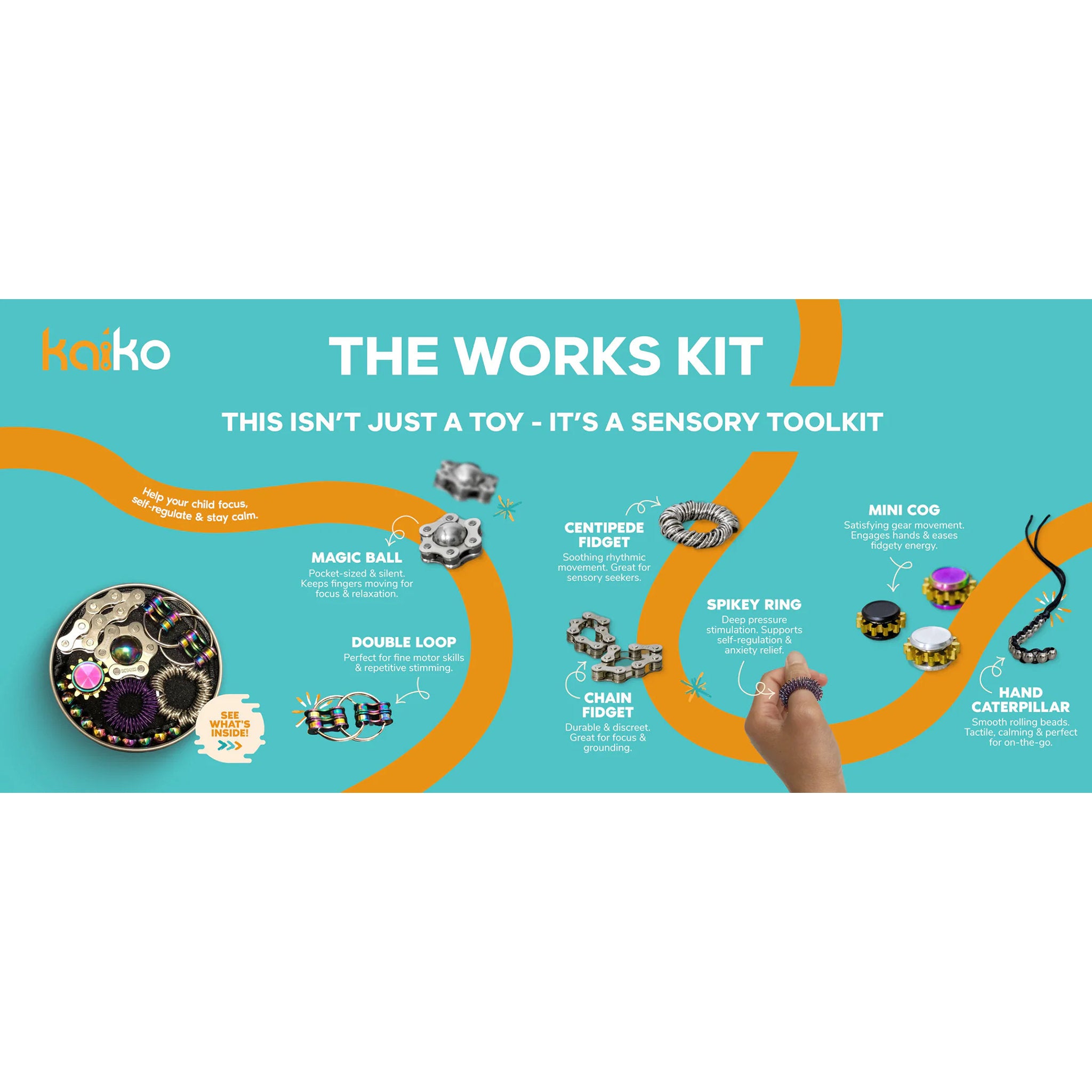 Kaiko The Works Fidget Kit - Oil Slick