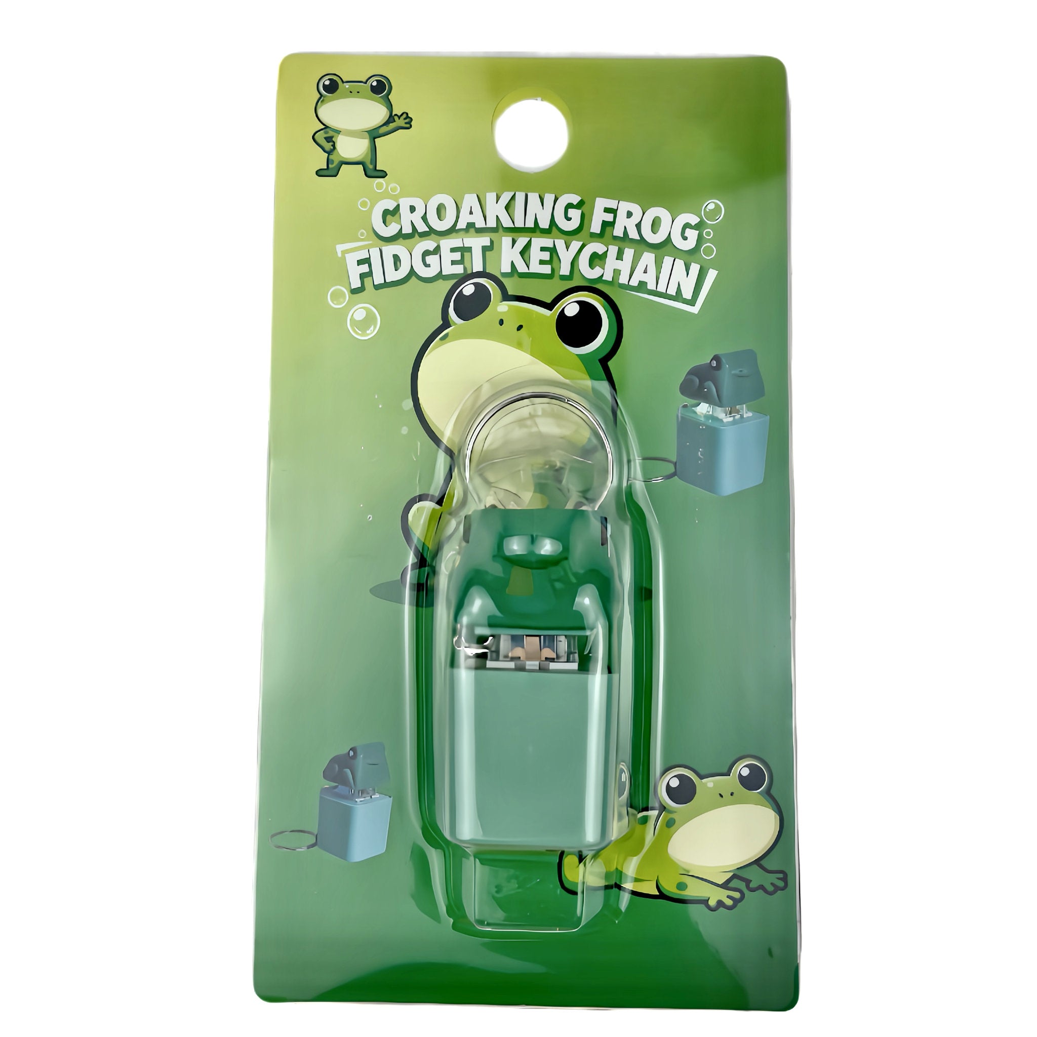 Croaking Frog Fidget Keychain