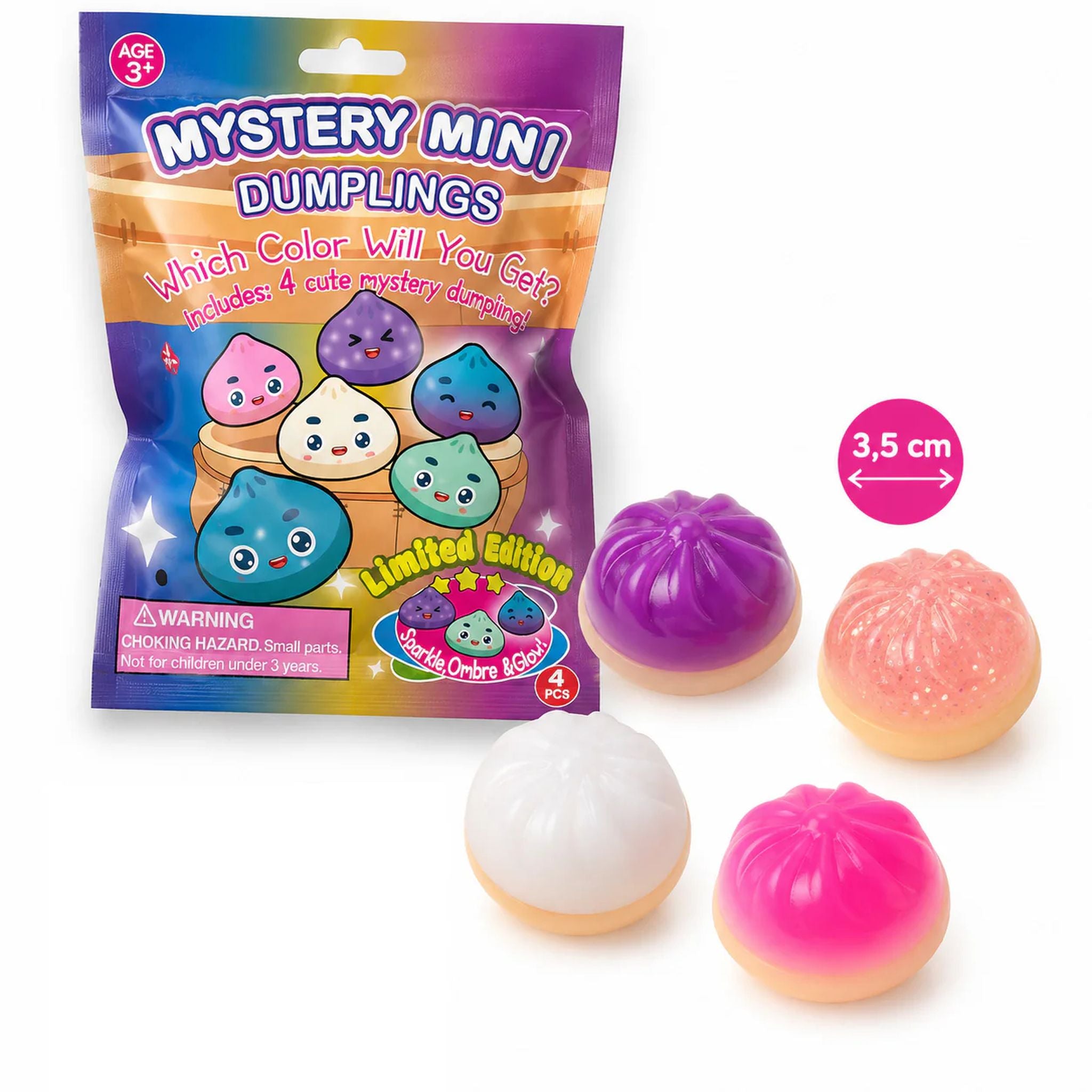 Squishy Mystery Mini Dumplings 4 Pack
