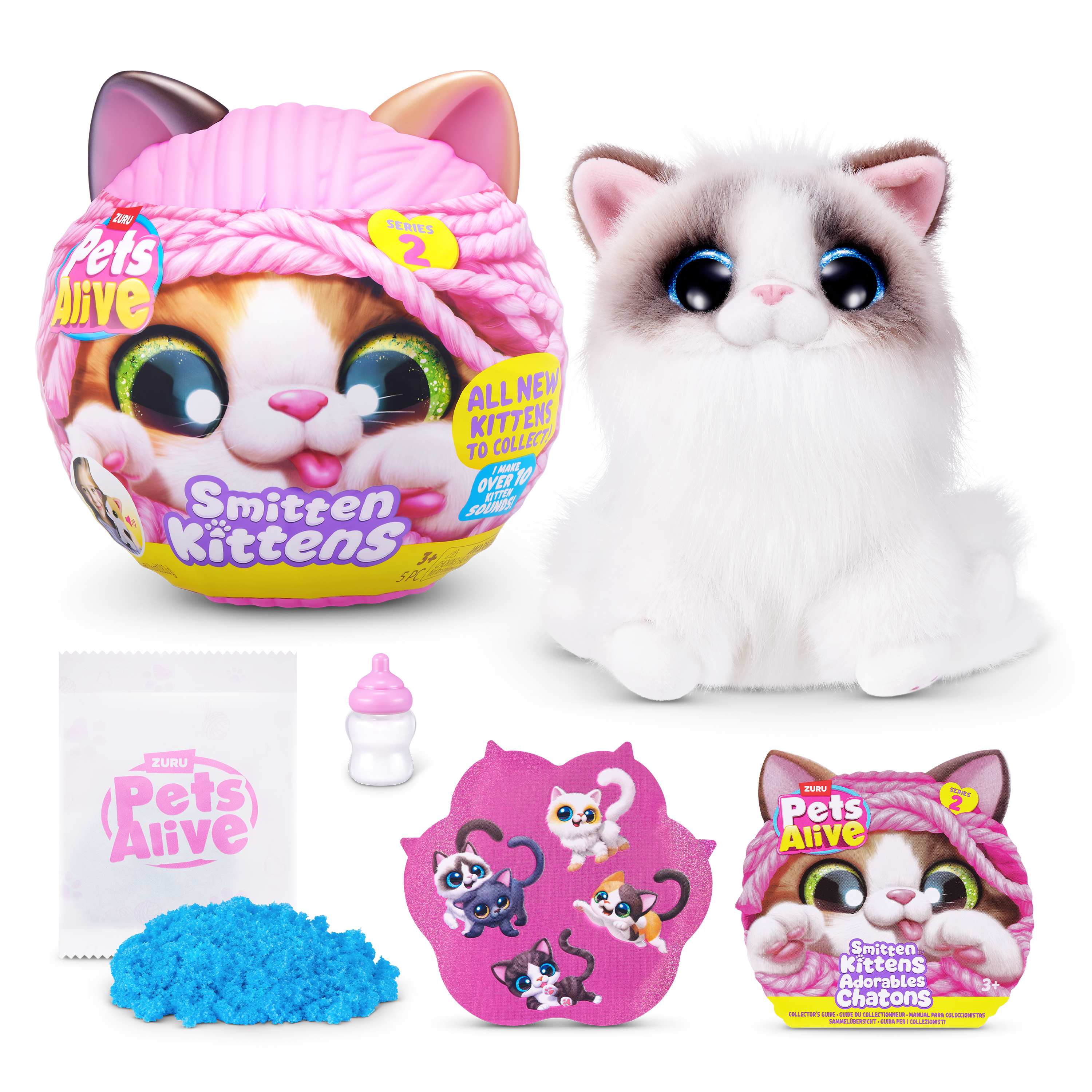 ZURU Pet's Alive Smitten Kittens Interactive Plush Series 2 Blind Box