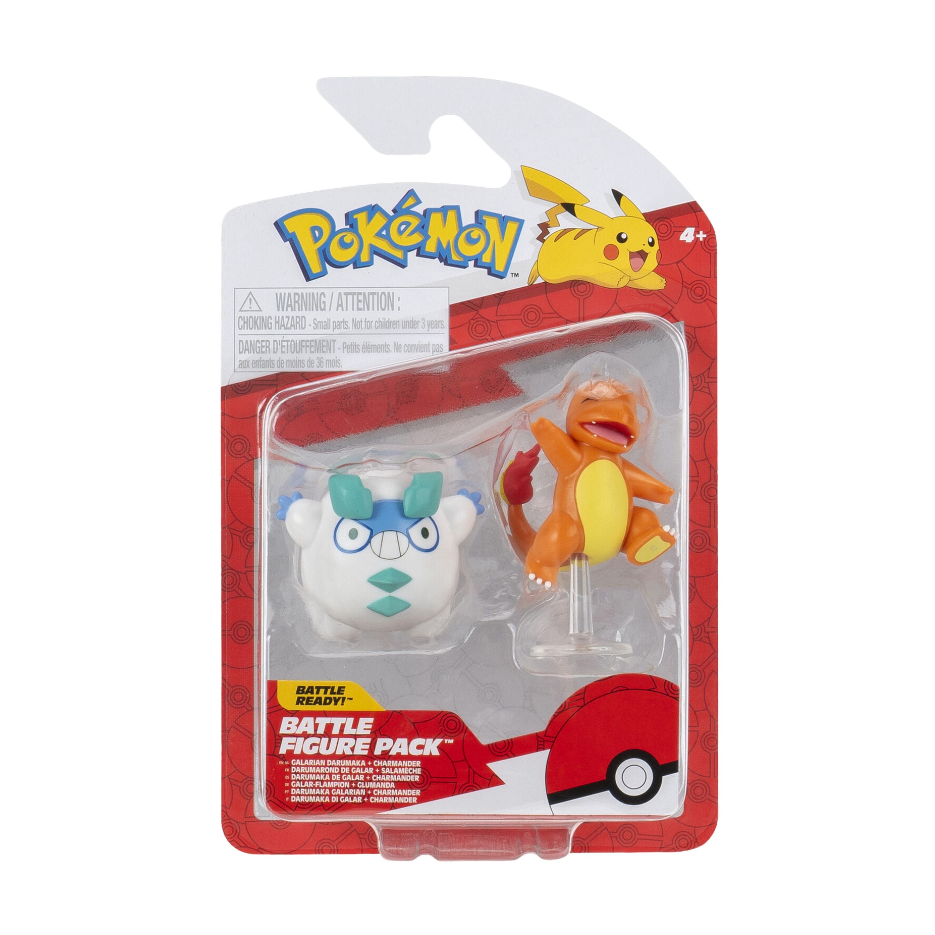 Pokemon 2 & 3 Inch Battle Figure Pack Galarian Darumaka & Charmander #5
