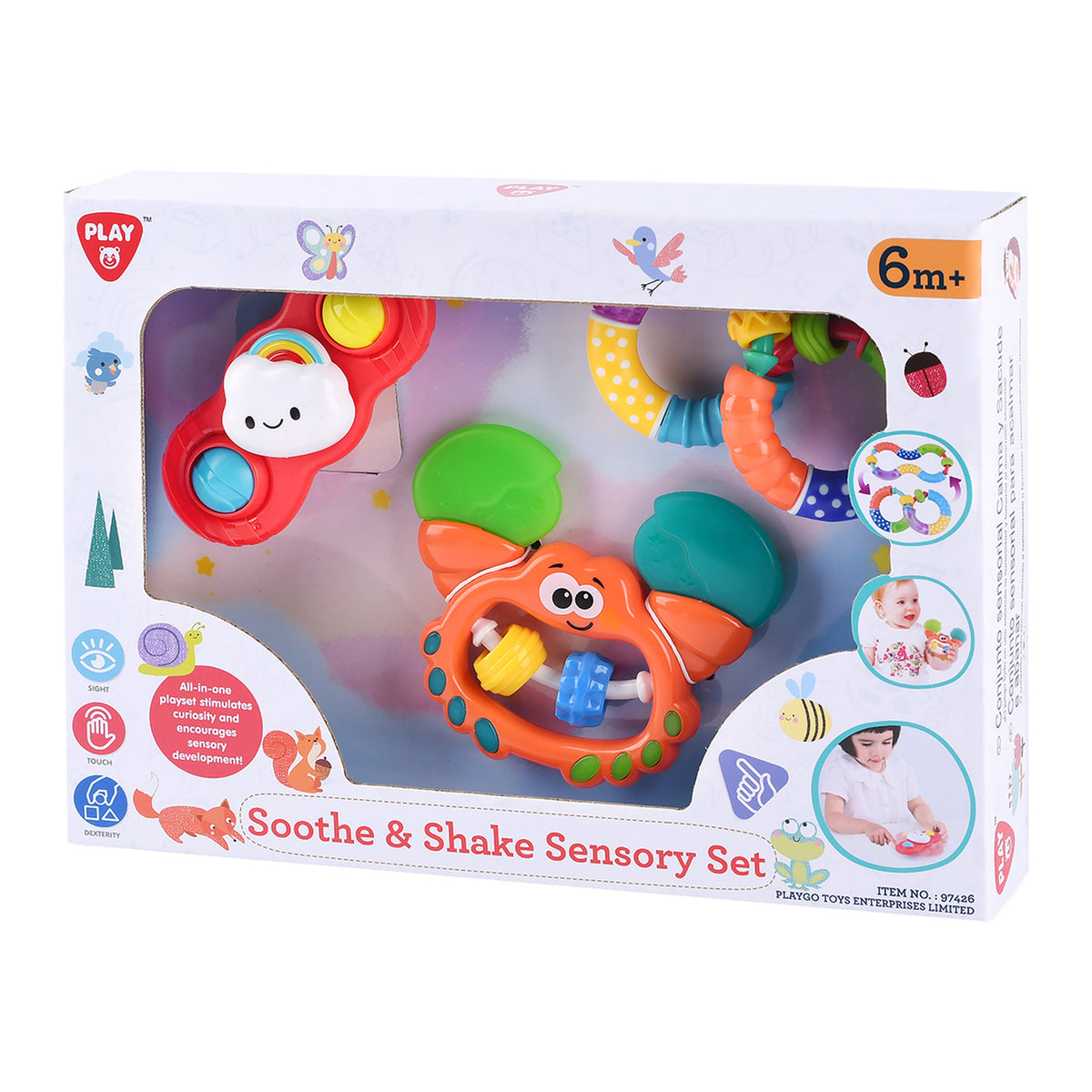 Playgo Soothe & Shake Sensory Baby Set
