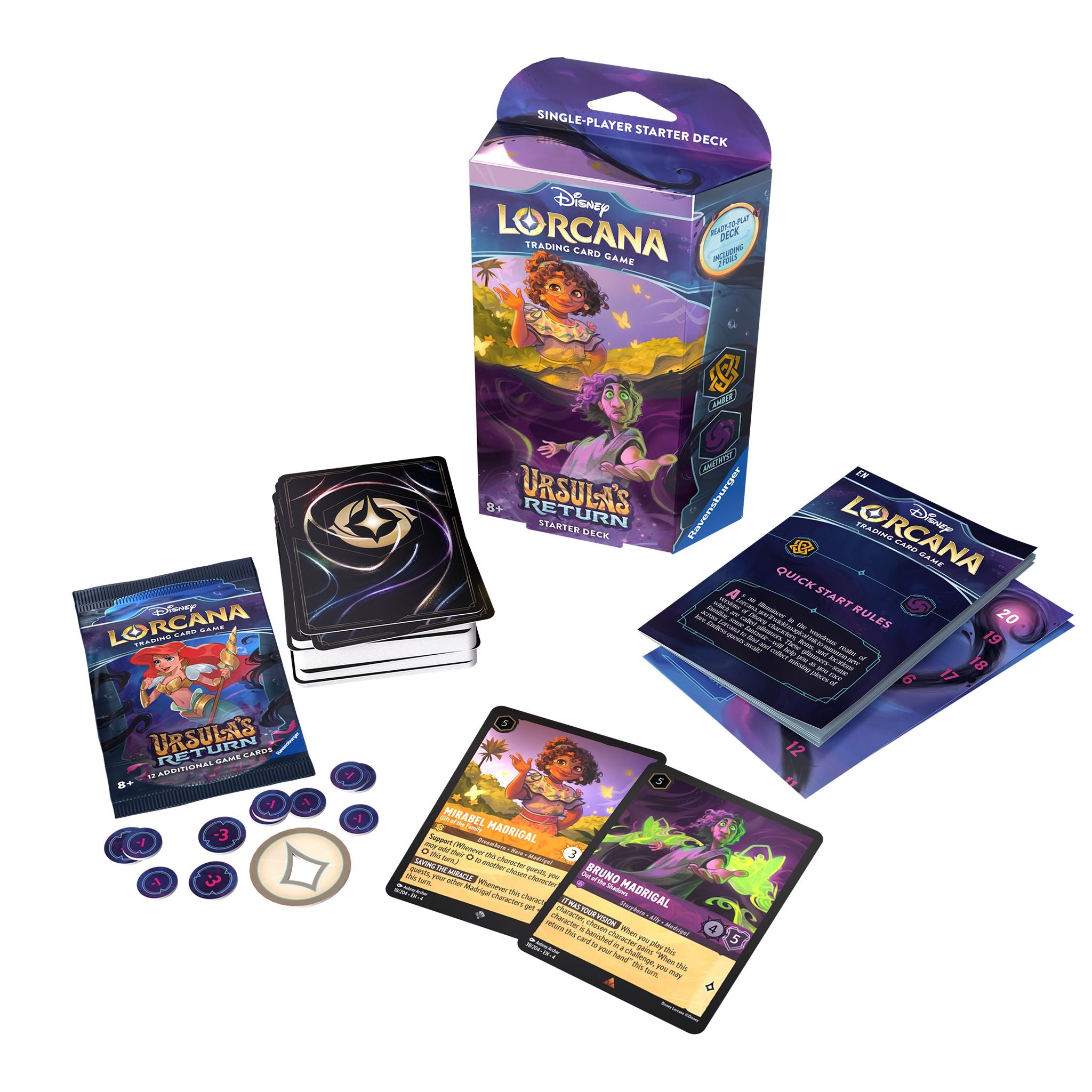 Disney Lorcana TCG S4 Ursula's Return Starter Deck – Amber & Amethyst