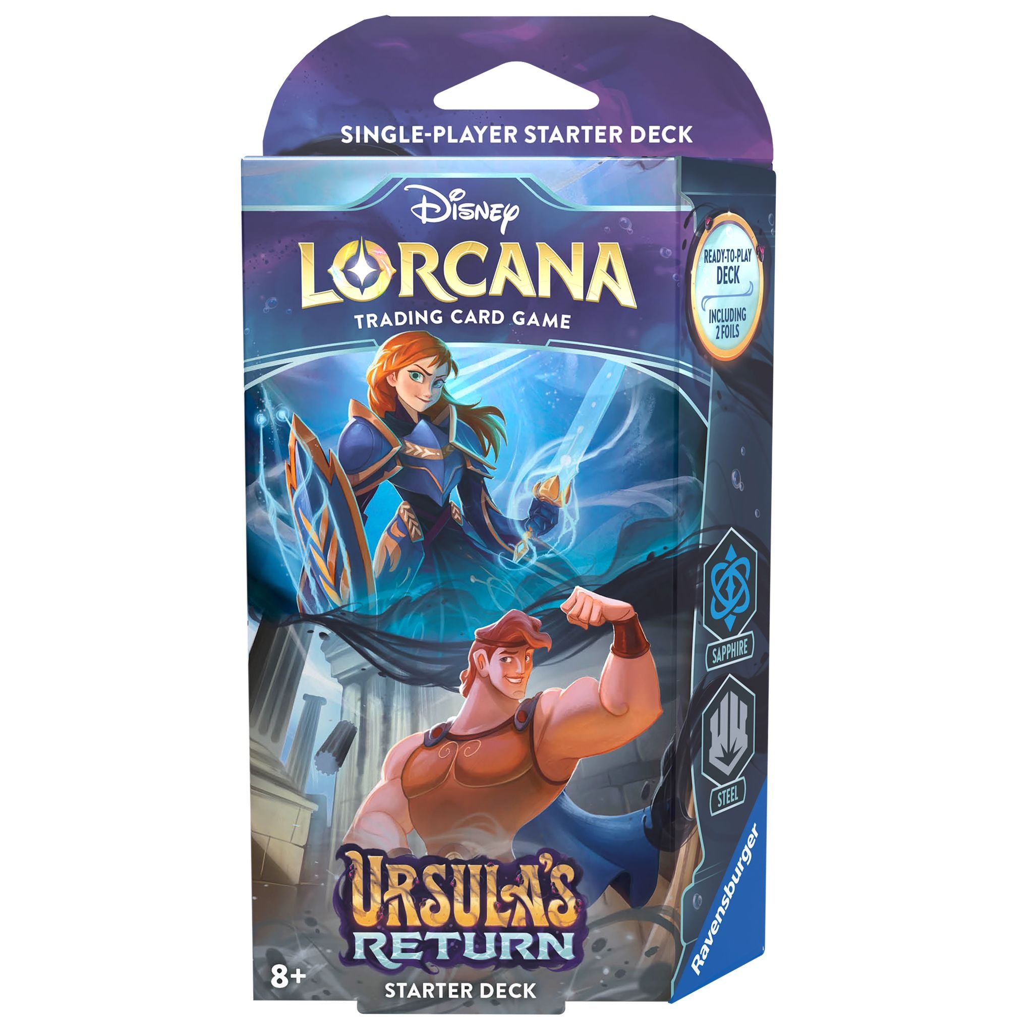 Disney Lorcana TCG S4 Ursula's Return Starter Deck – Sapphire & Steel