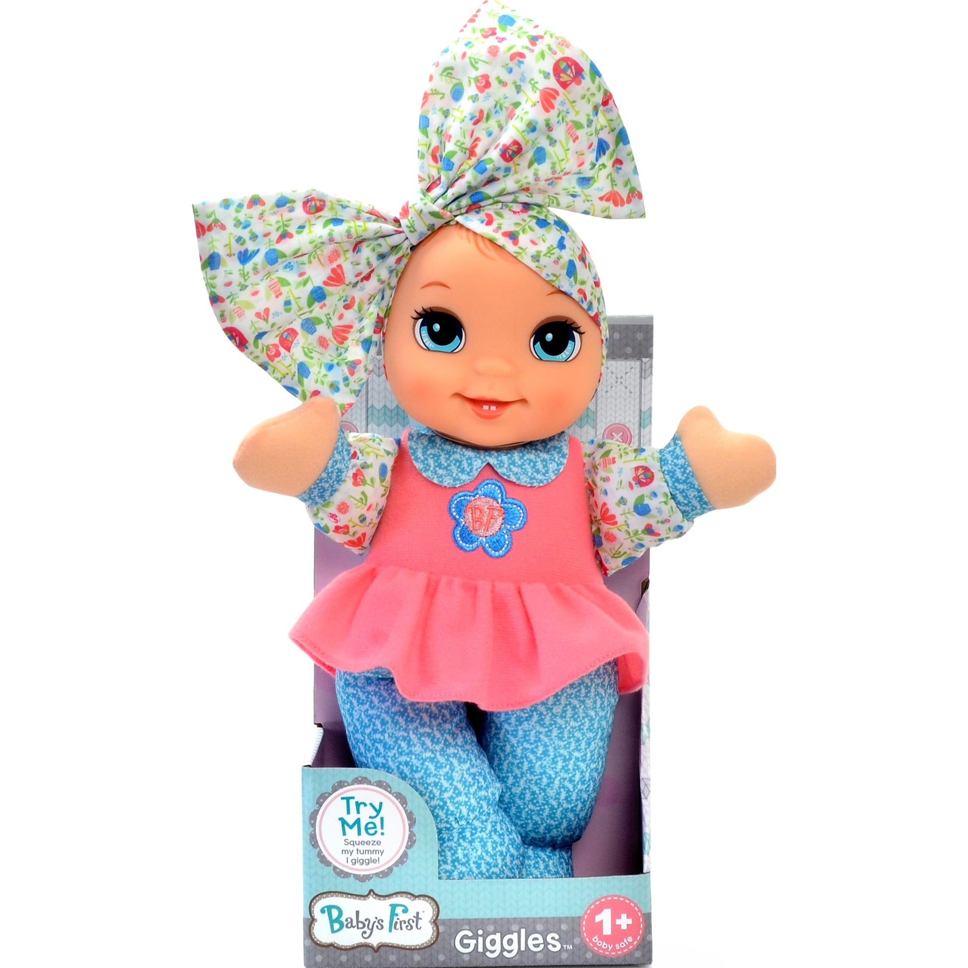 Goldberger Baby's First Giggles Doll With Sound Assorted Styles - Toyworld Australia