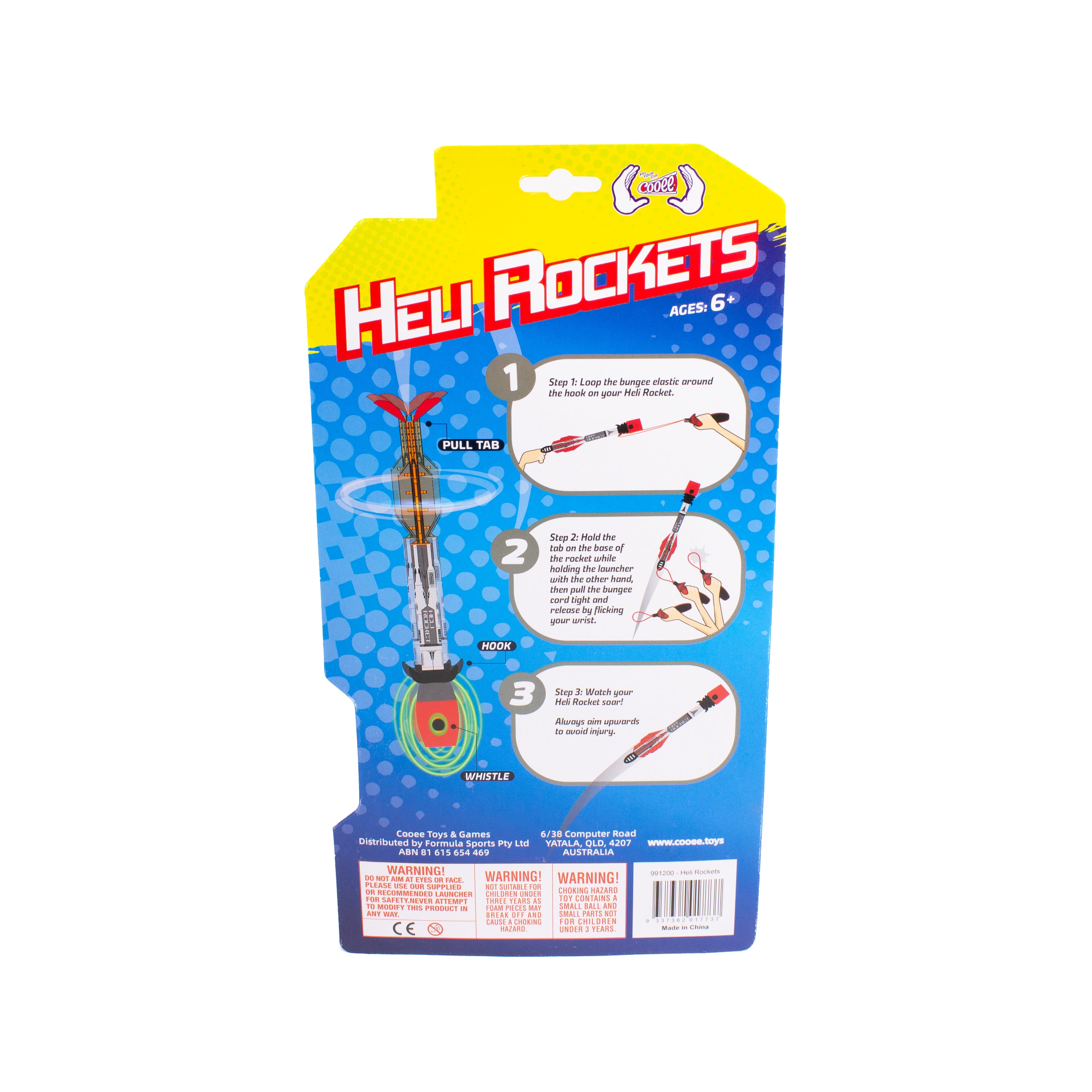 Cooee Heli Rockets Flying Toy
