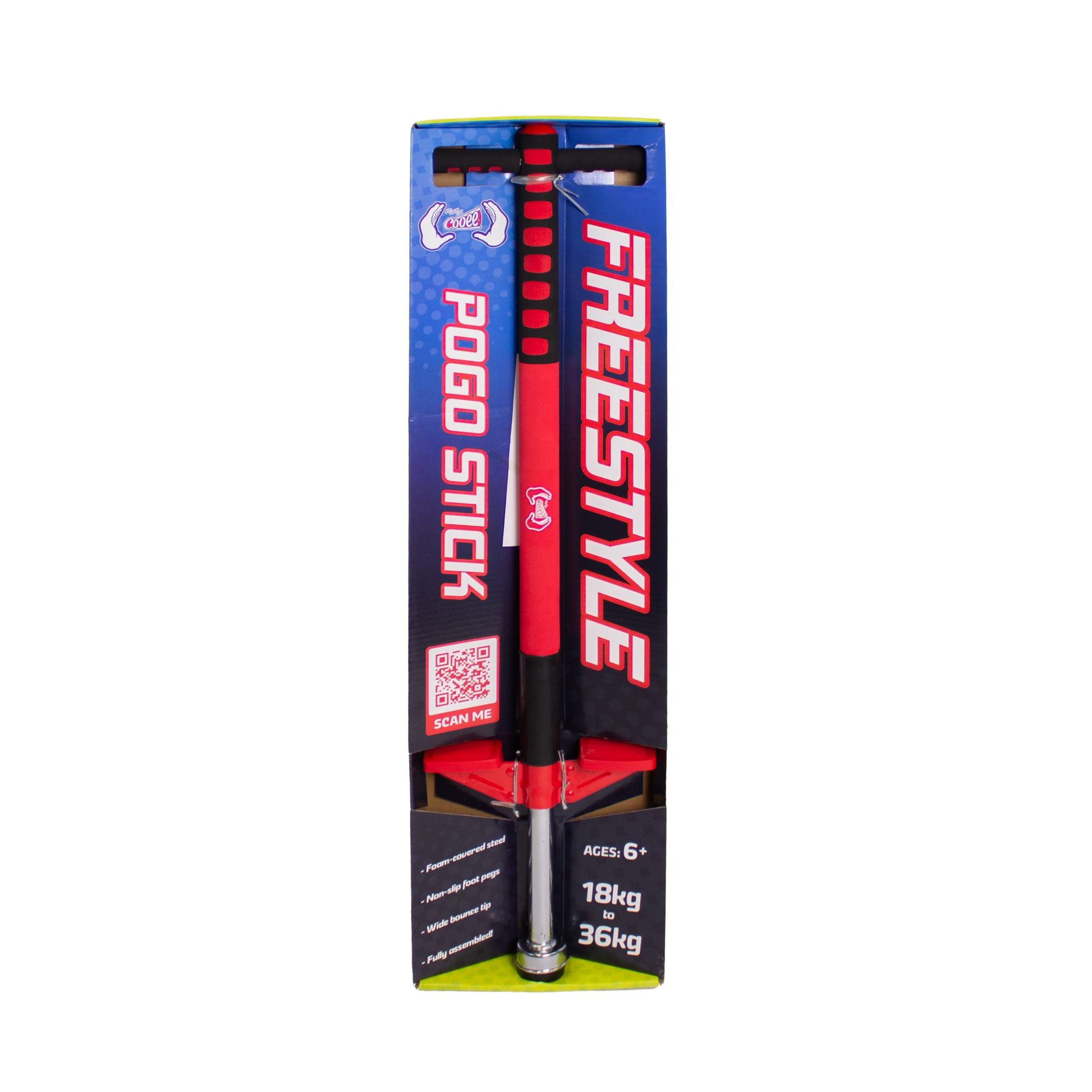 Cooee Freestyle Pogo Stick - Red/Black