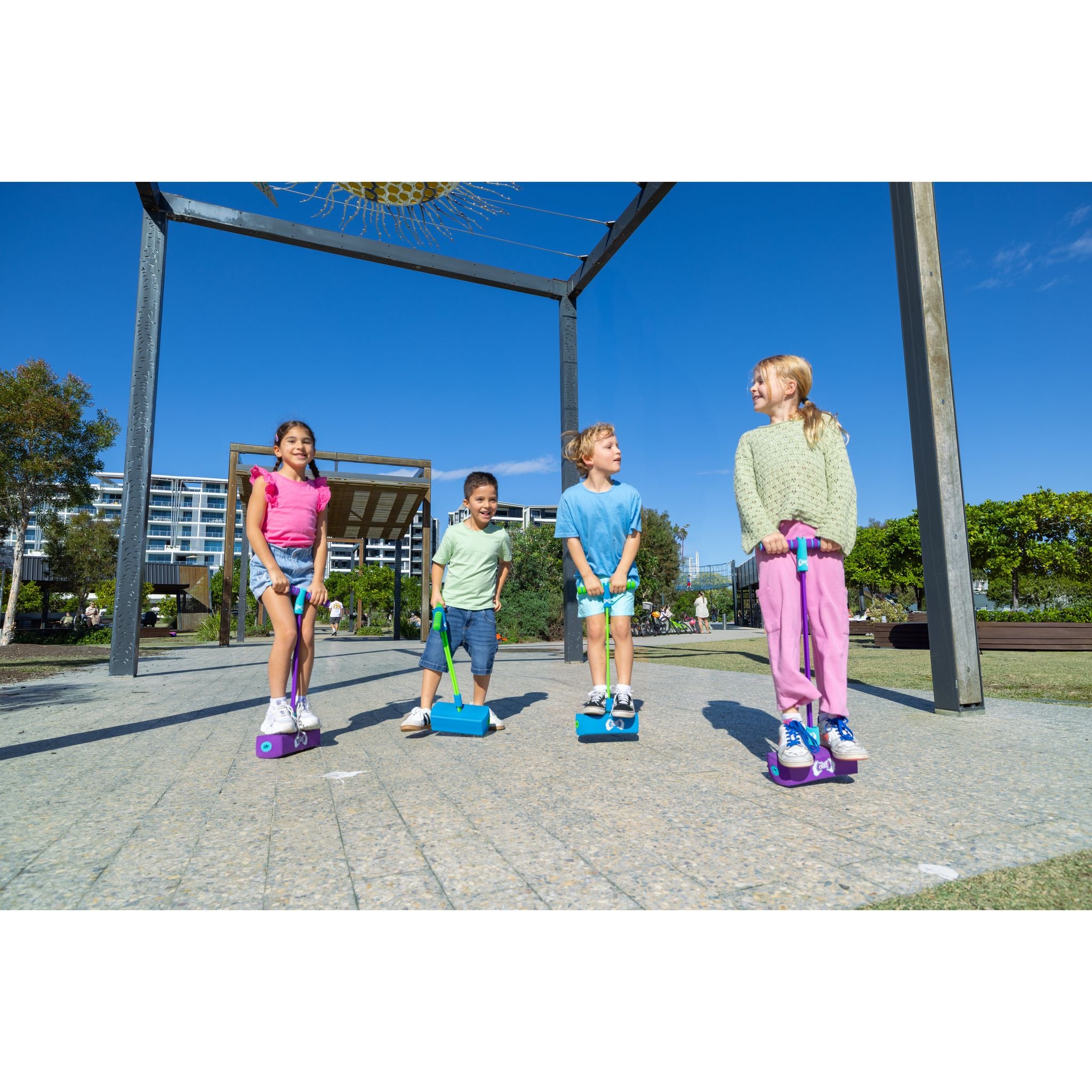 Cooee Freestyle Jr Pogo Stick - Purple/Blue