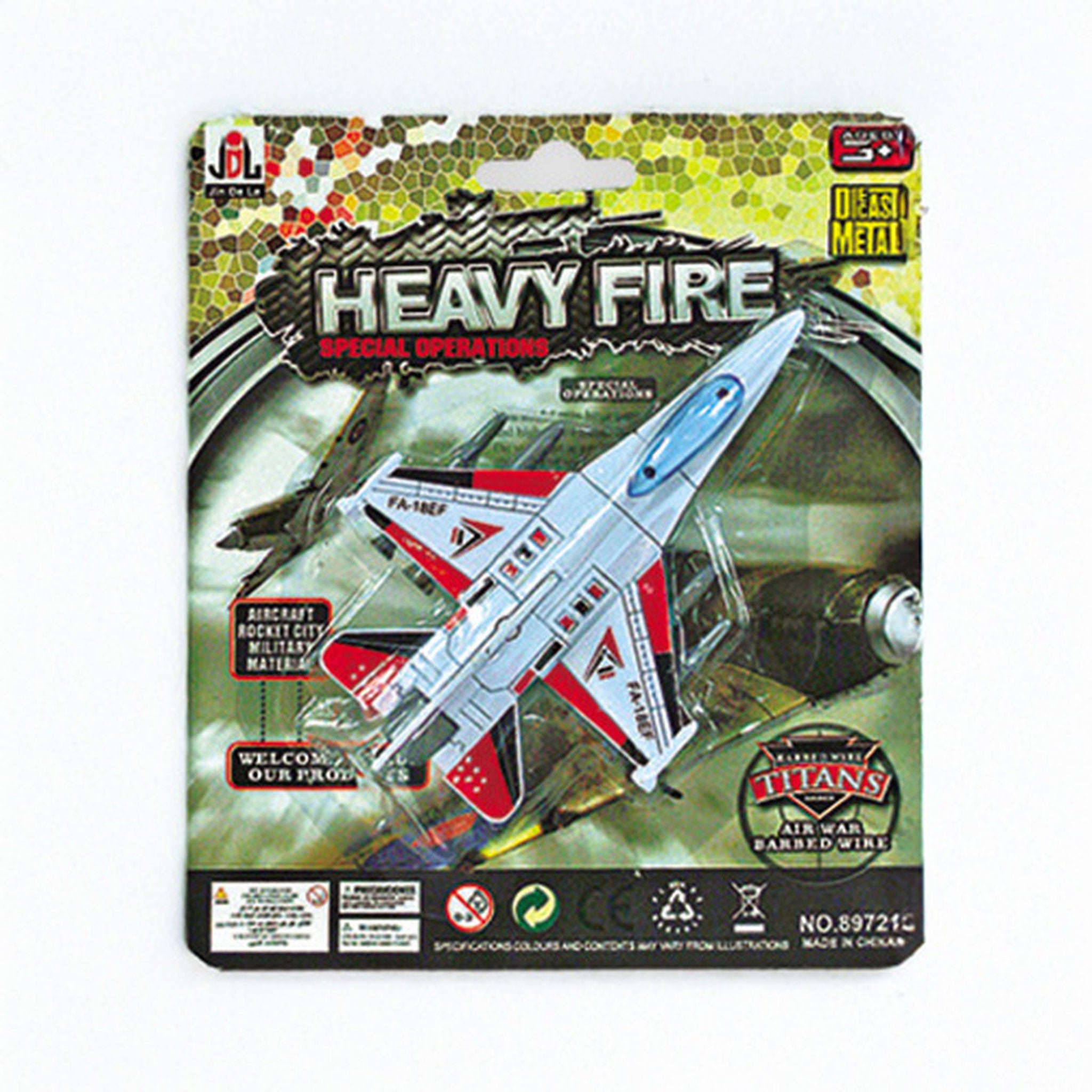 Heavy Fire Special Operations Die-Cast Millitary Planes Assorted Styles