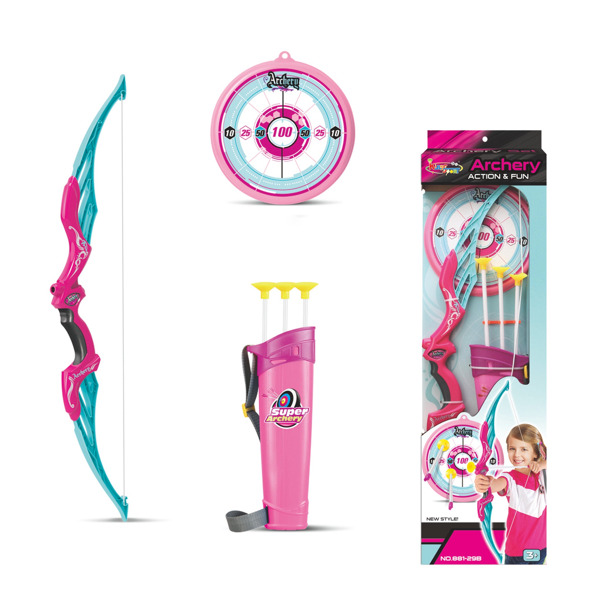 Archery Practise Set - Pink