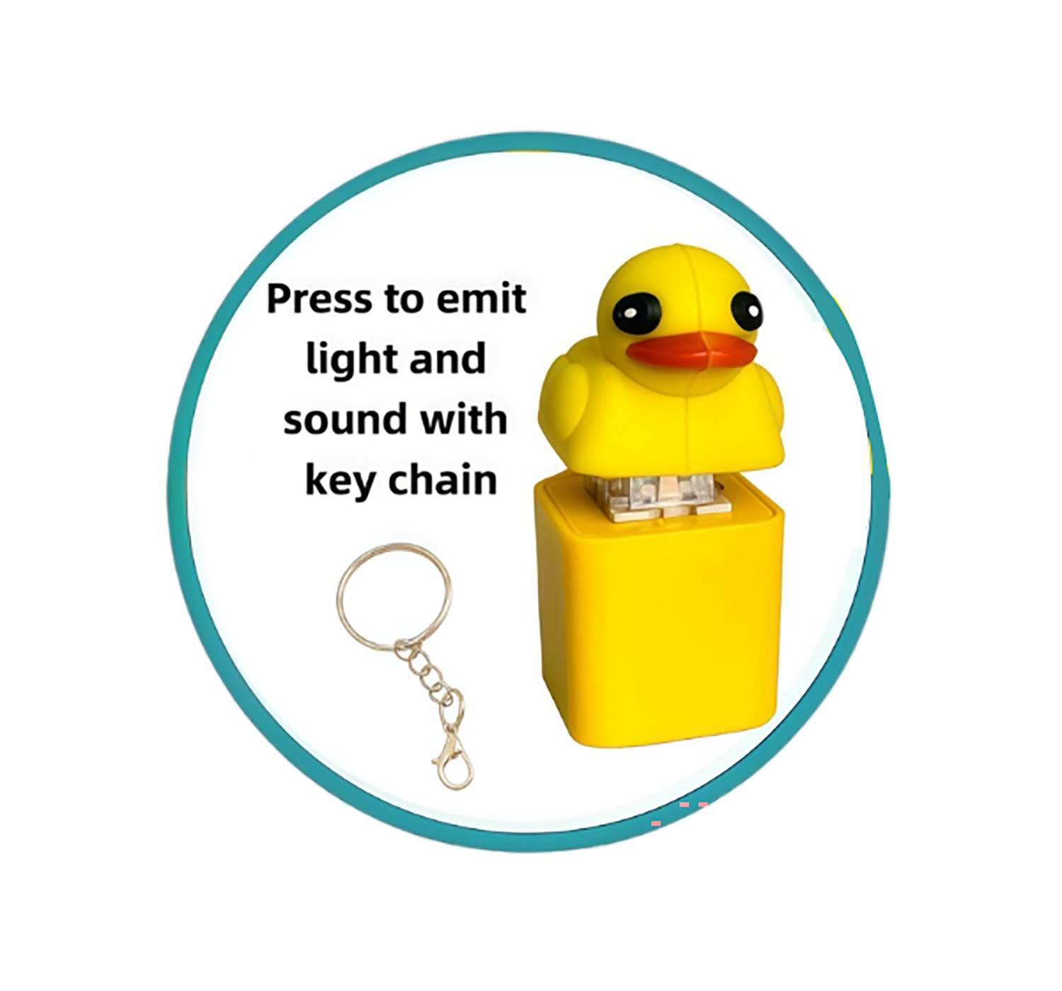 Quacking Duck Fidget Keychain