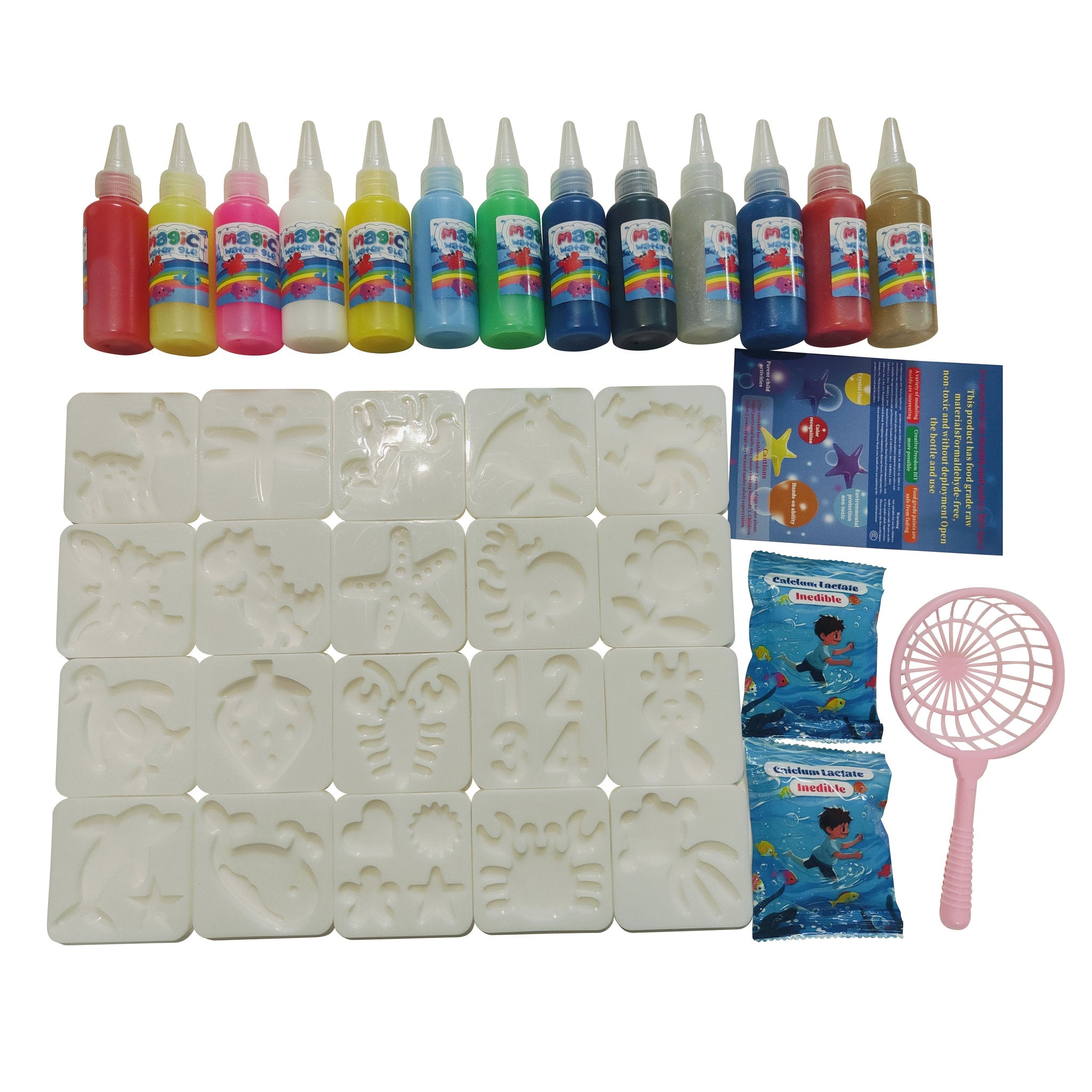 DIY Magic Water 3D Gel Buddies 36 Piece playset