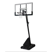 Spalding 52 Inch Acrylic Portable Pro-Glide Basketball System - White