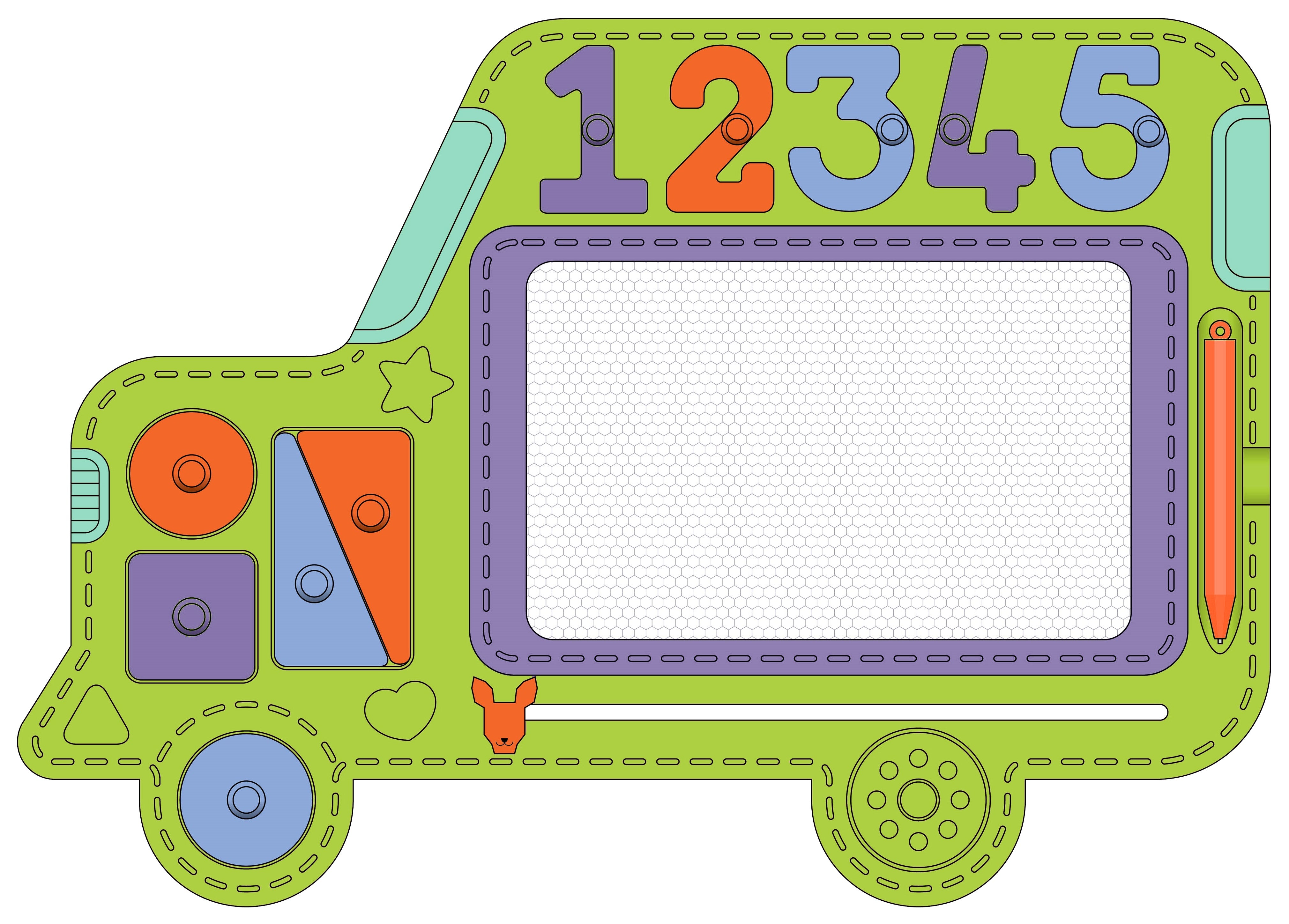 Roo Crew Eco Wood 2.0 Magnetic Doodle Board