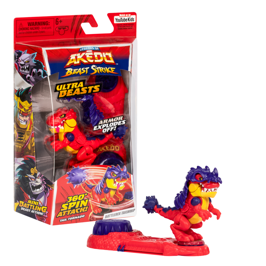 Akedo S6 Beast Strike Ultra Beast Single Pack - Battlerex Tailwhip