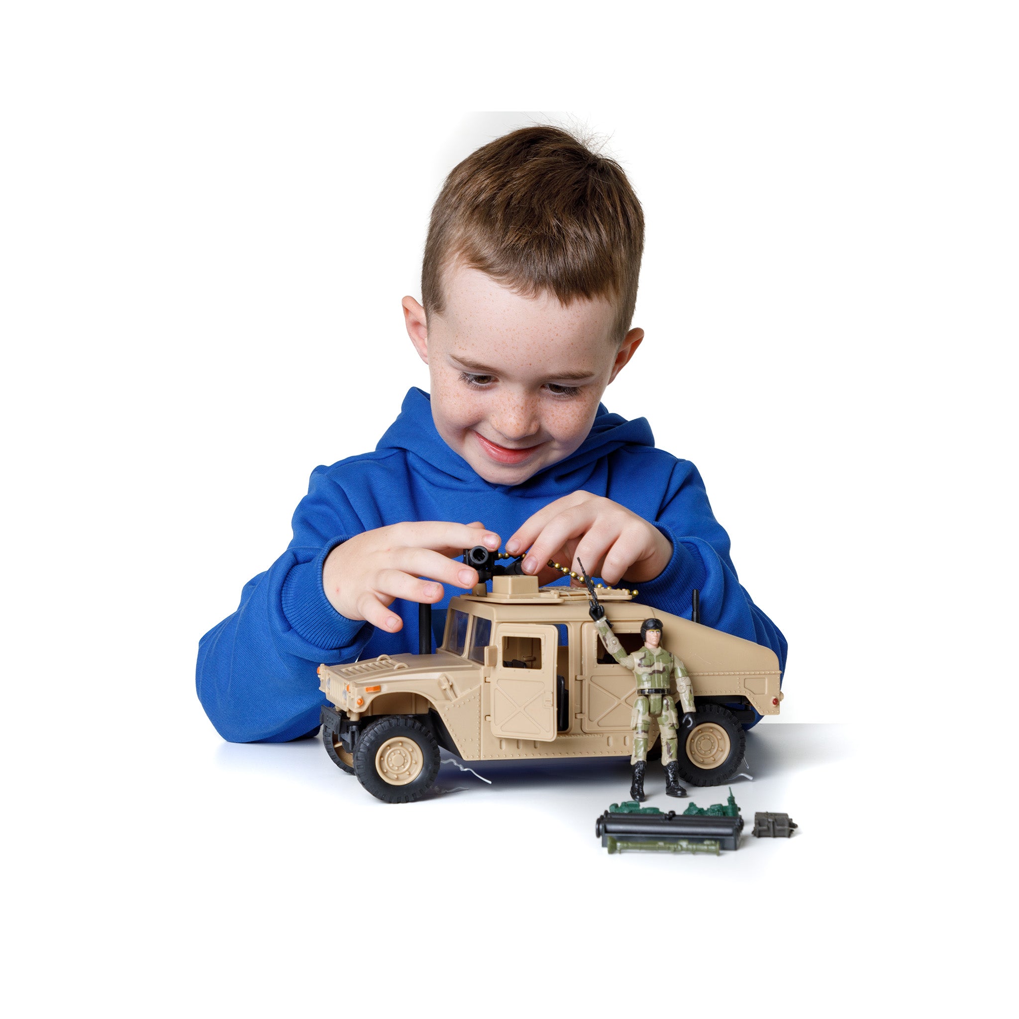 World Peacekeepers 1:18 Humvee Sand Coloured Truck