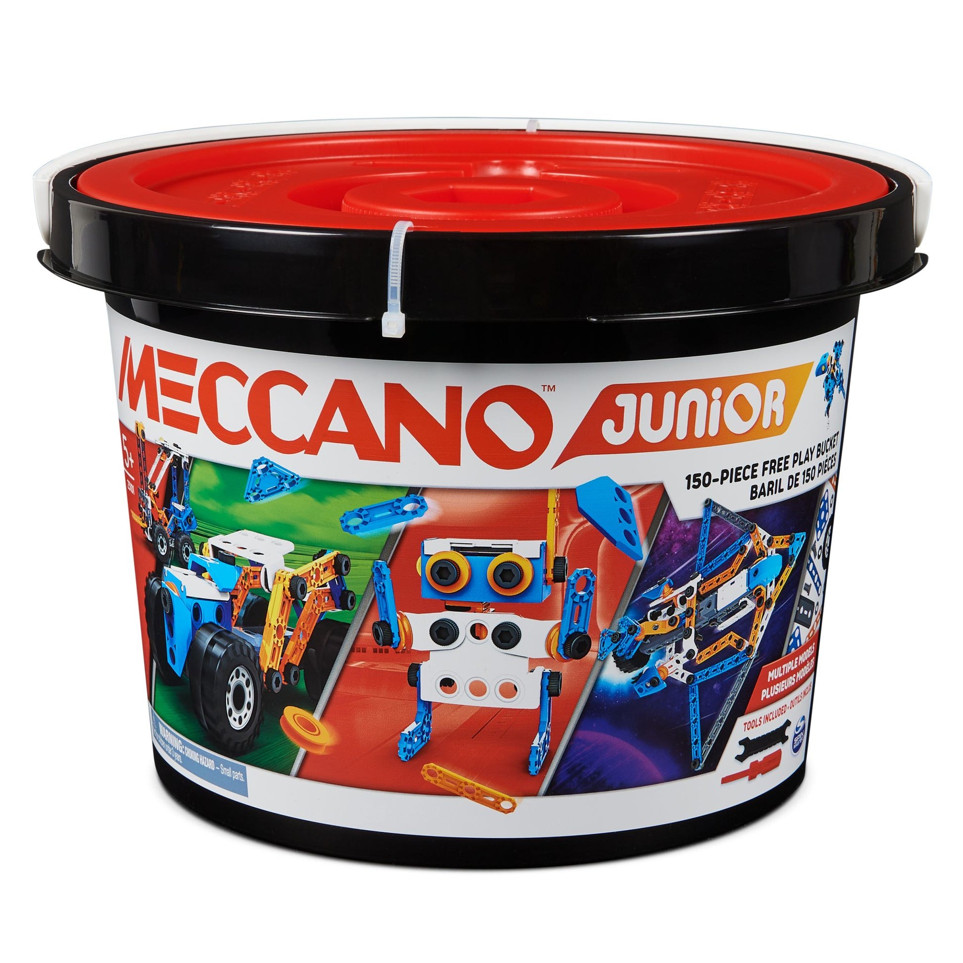 Meccano Junior 150-Piece Free Play Bucket - Toyworld Australia