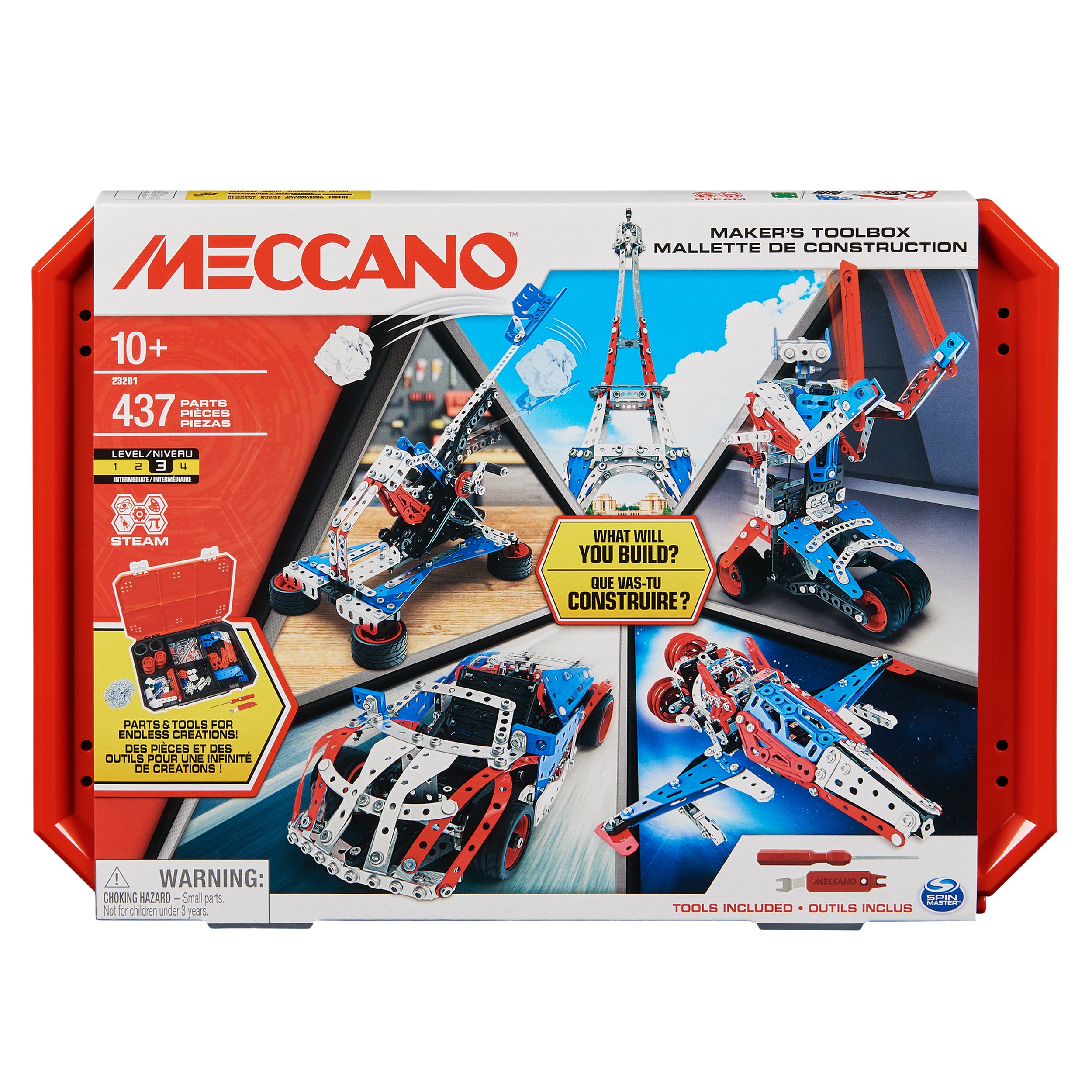 Meccano Maker’s 437 Piece Toolbox