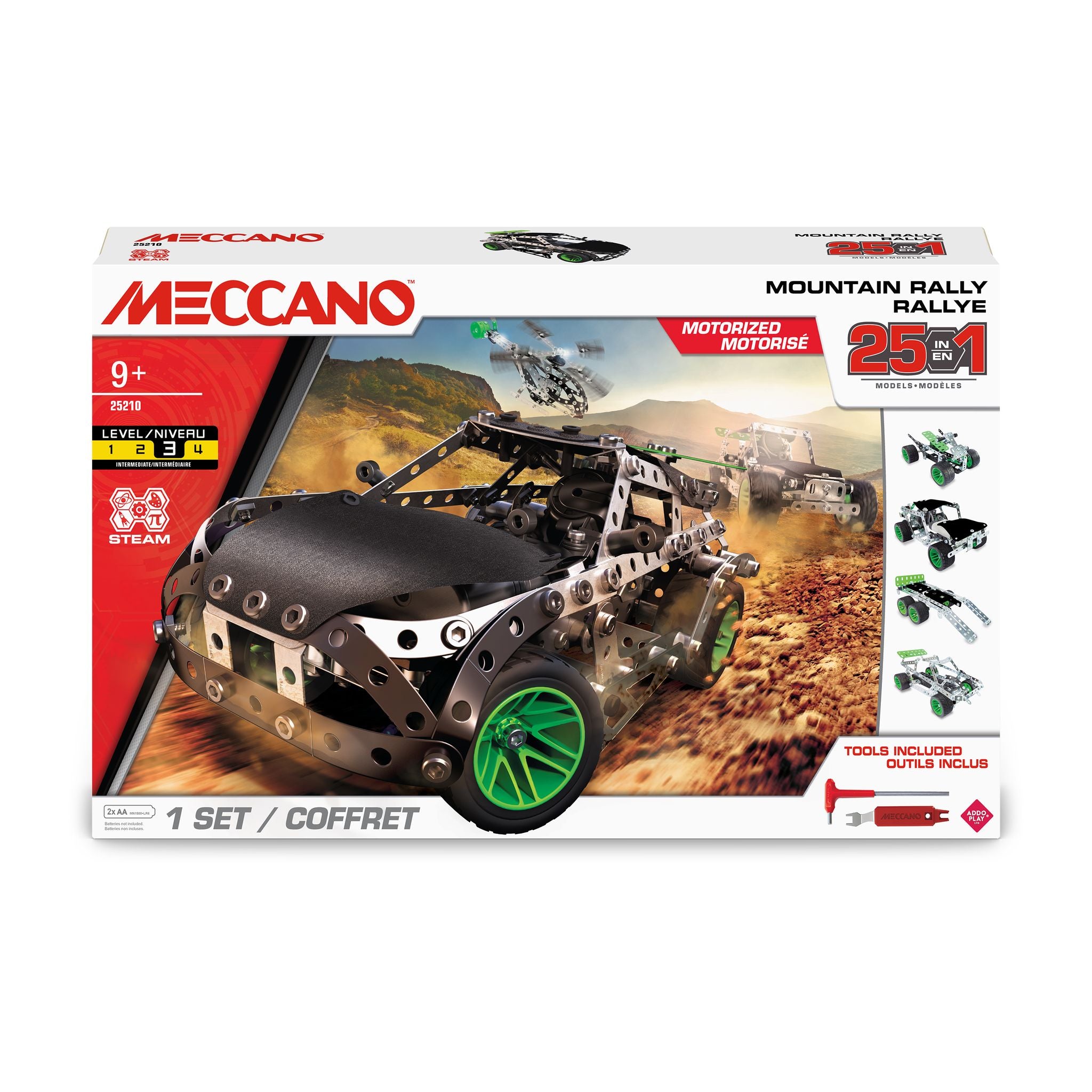 Meccano 25-in-1 Mountain Rally – Toyworld Australia