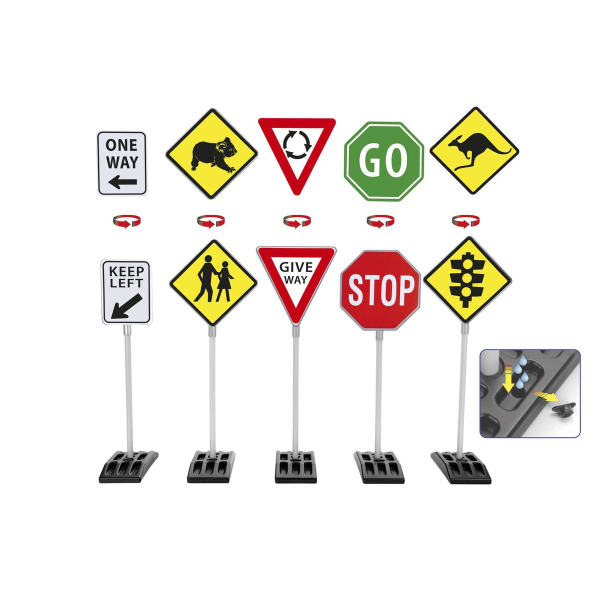Australian Road Signs 5 Pack - Toyworld Australia