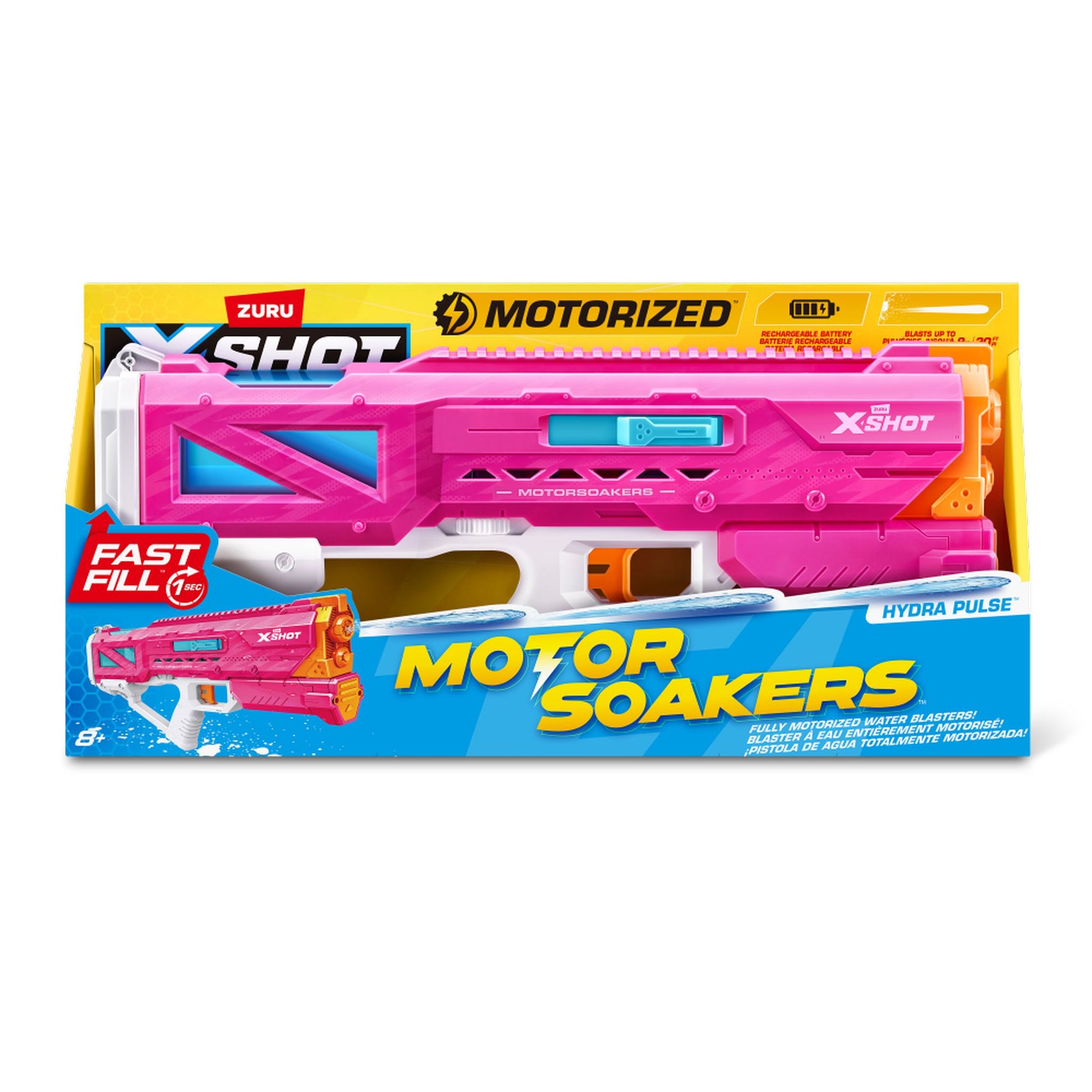 ZURU XSHOT Water Hydra Pulse Motor Soakers Pink Skin - Toyworld Australia