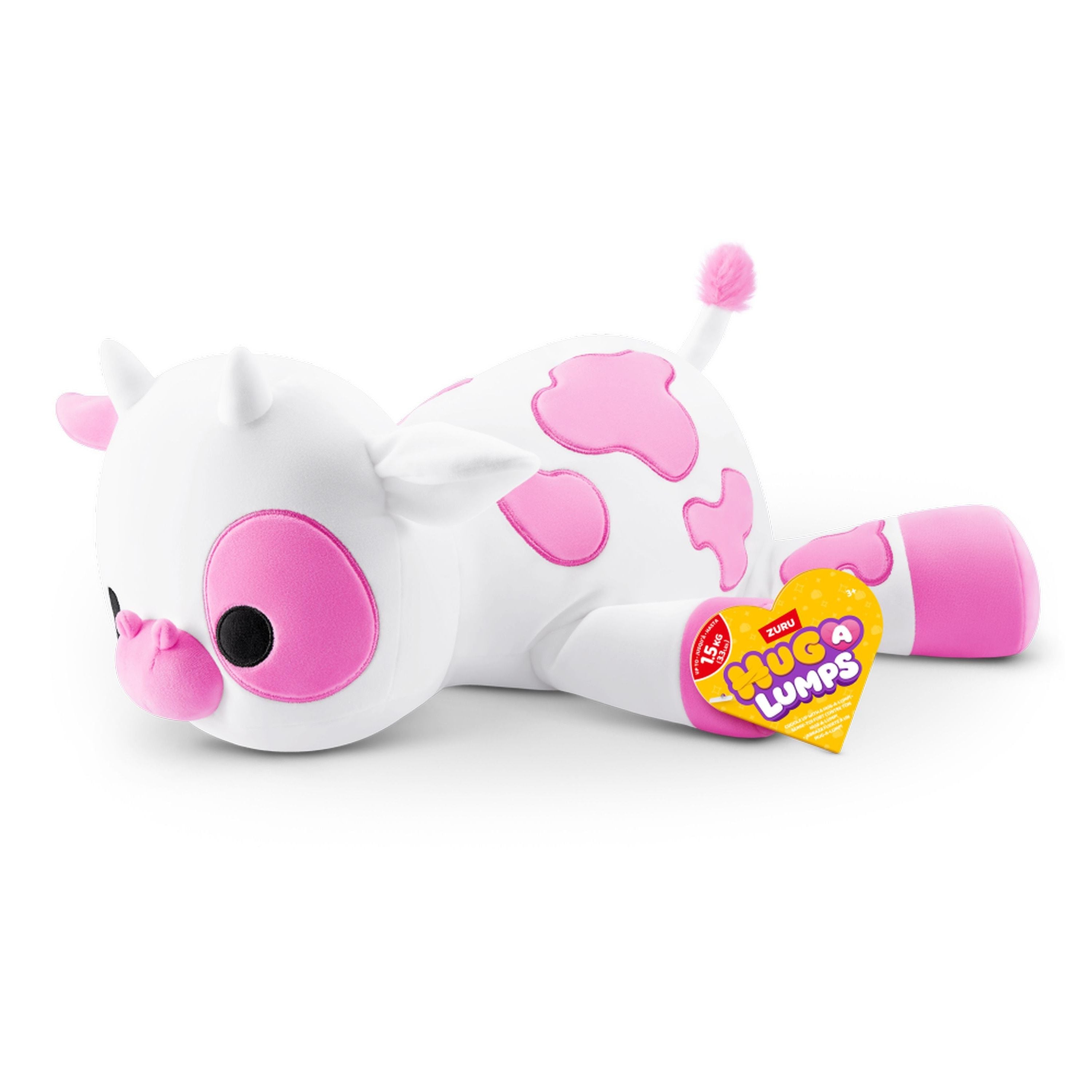ZURU Hug A Lumps Medium S2 Weighted Plush - Clover the Cow