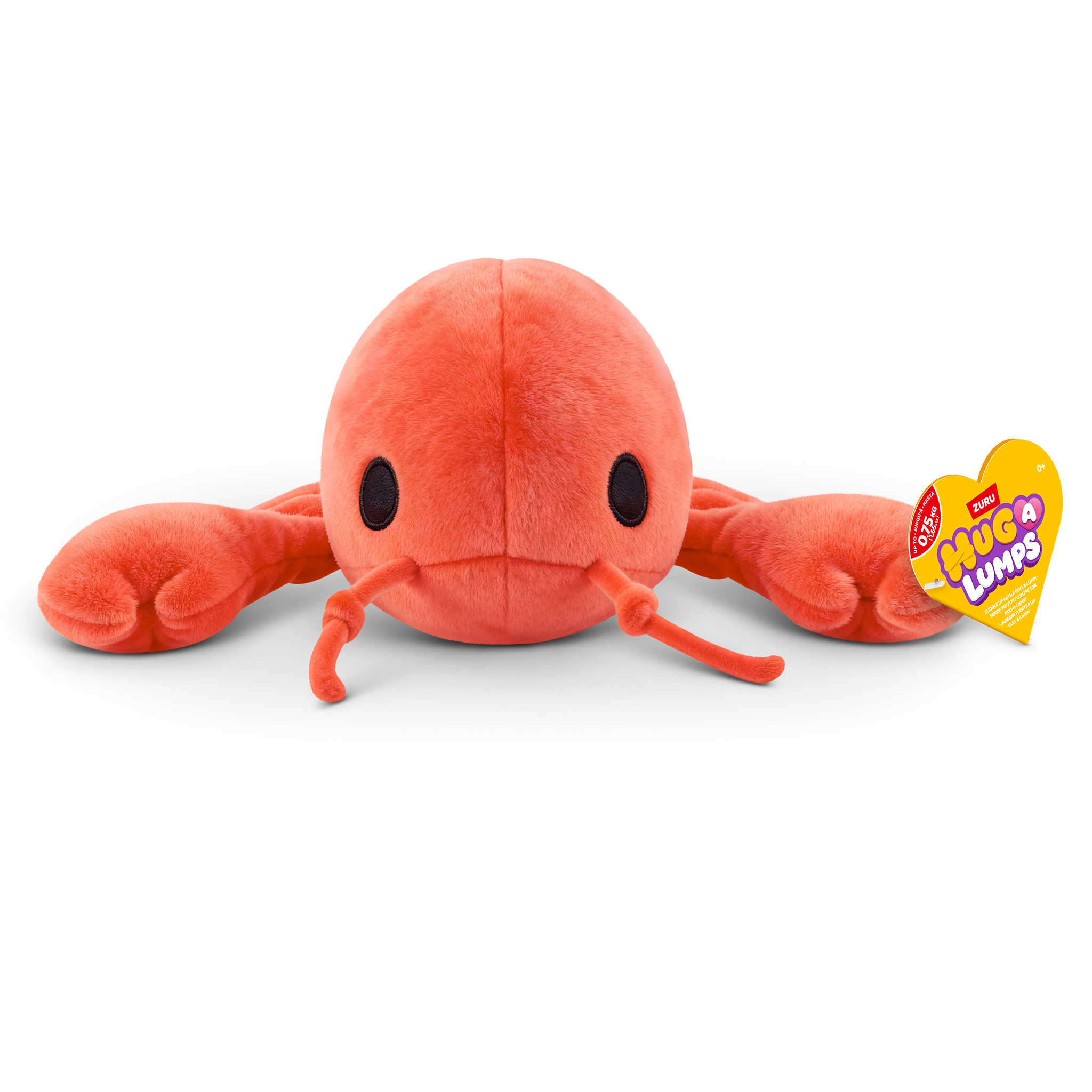 ZURU Hug A Lumps Small Weighted Plush S2 - Lenny The Lobster