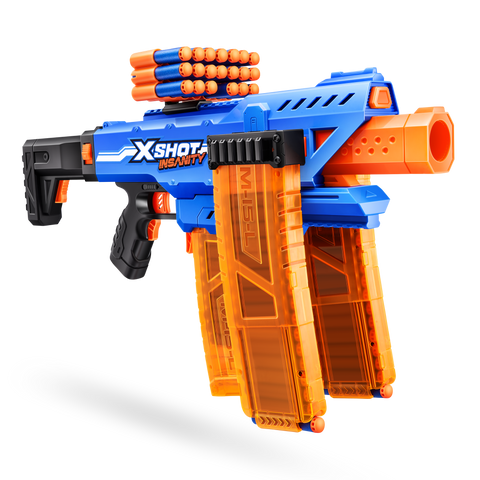 ZURU X Shot Insanity Motorised Clip Mania With 72 Darts Toyworld zuru-x-shot-insanity-motorised-clip-mania-with-72-darts-toyworld
