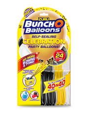 BUNCH O BALLOONS PARTY SS MXD BLACK/GOLD/WHITE