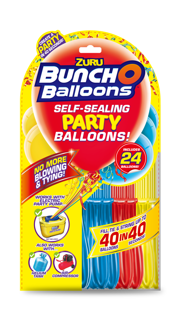BUNCH O BALLOONS PARTY SELF SEALING RED/BLUE/YELLOW