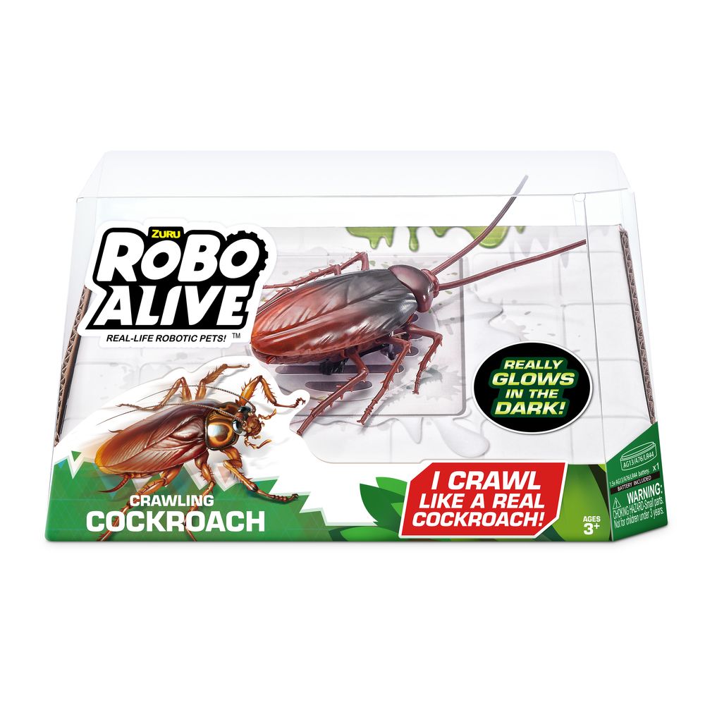 ZURU Robo Alive Glow In The Dark Crawling Cockroach - 1