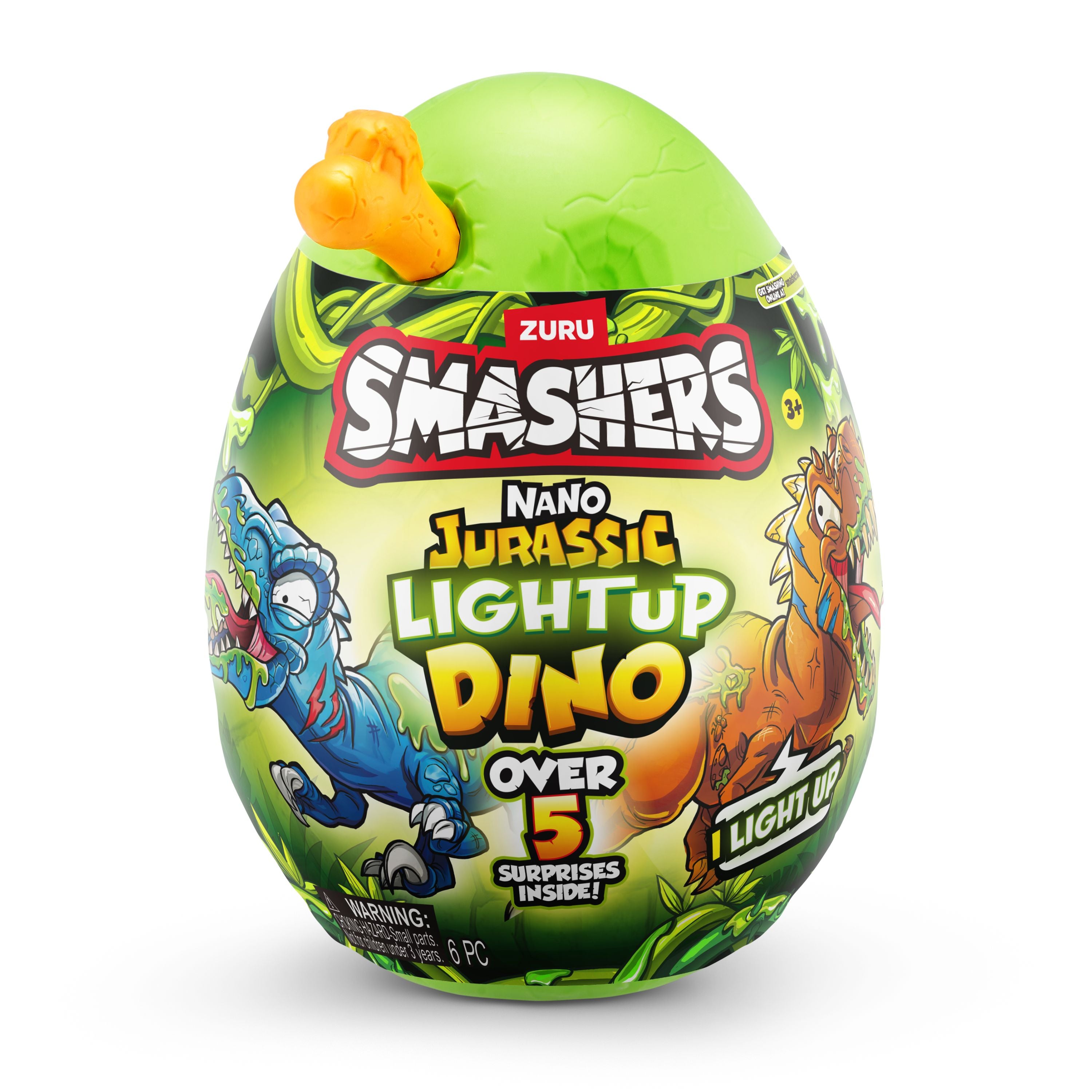 ZURU Smashers Nano Jurassic Light Up Surprise Dino Egg