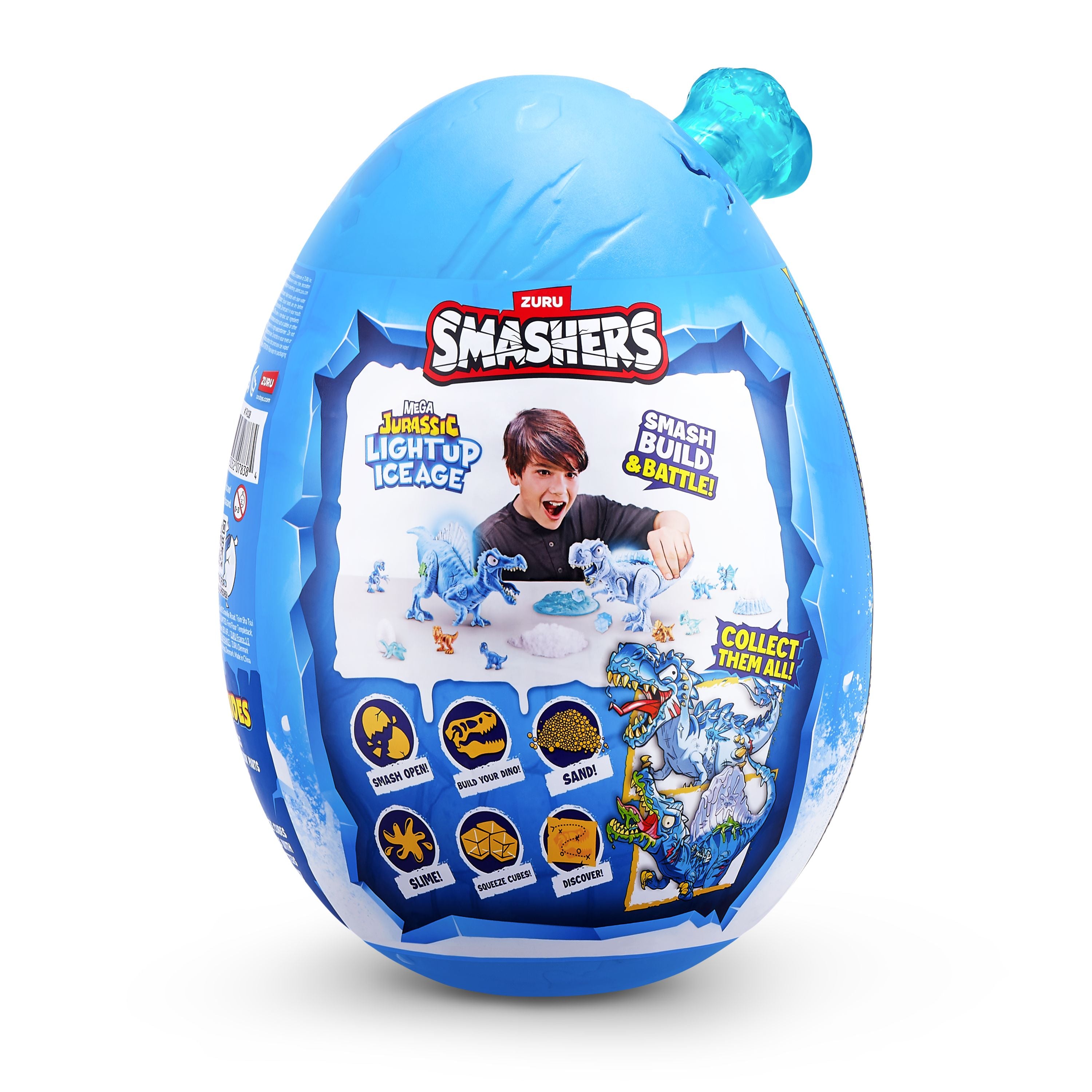ZURU Smashers Mega Jurassic Light Up Ice Age Egg Series 1 Assorted Styles