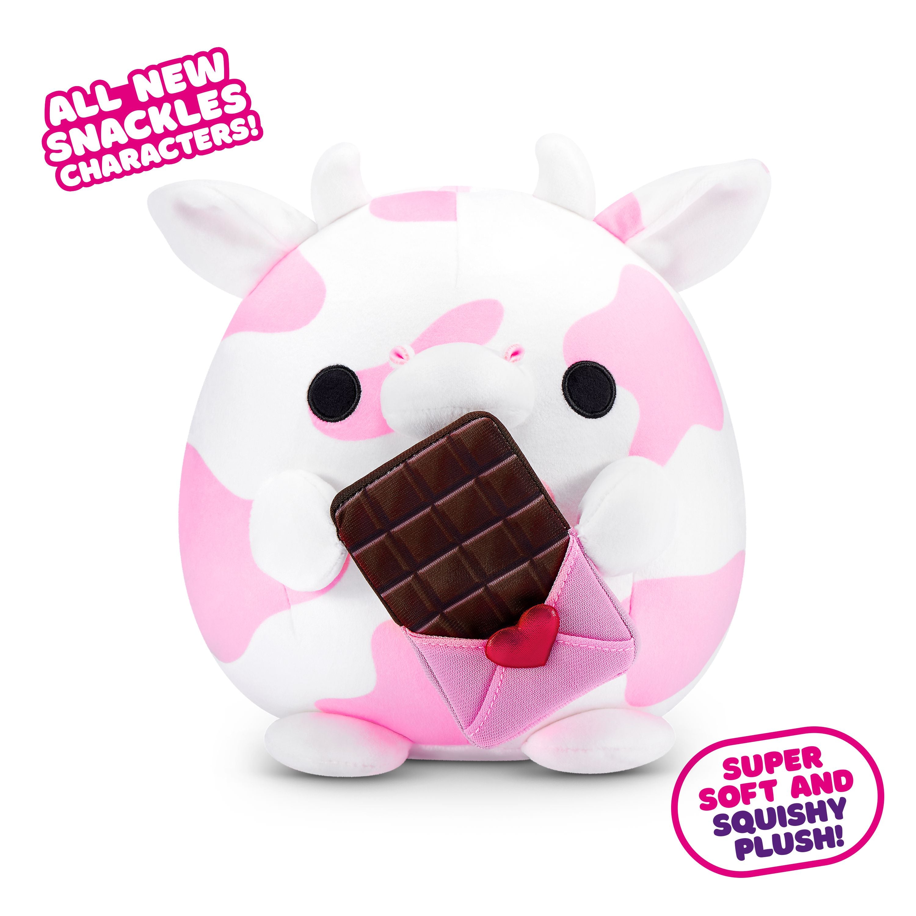 ZURU Snackles 14 Inch Plush Valentines Series - Cloud Cow