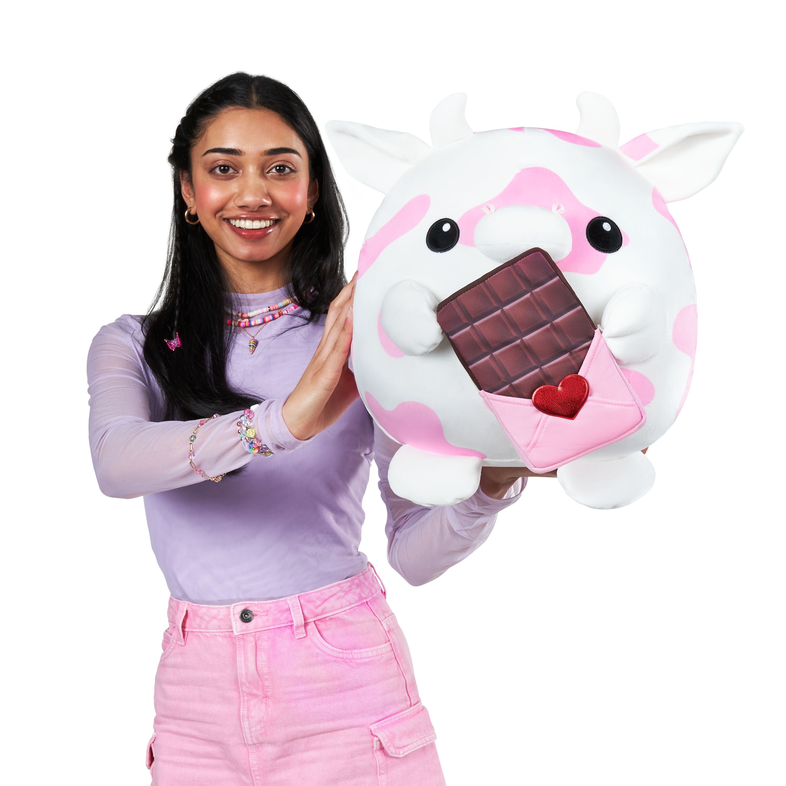ZURU Snackles 14 Inch Plush Valentines Series - Cloud Cow