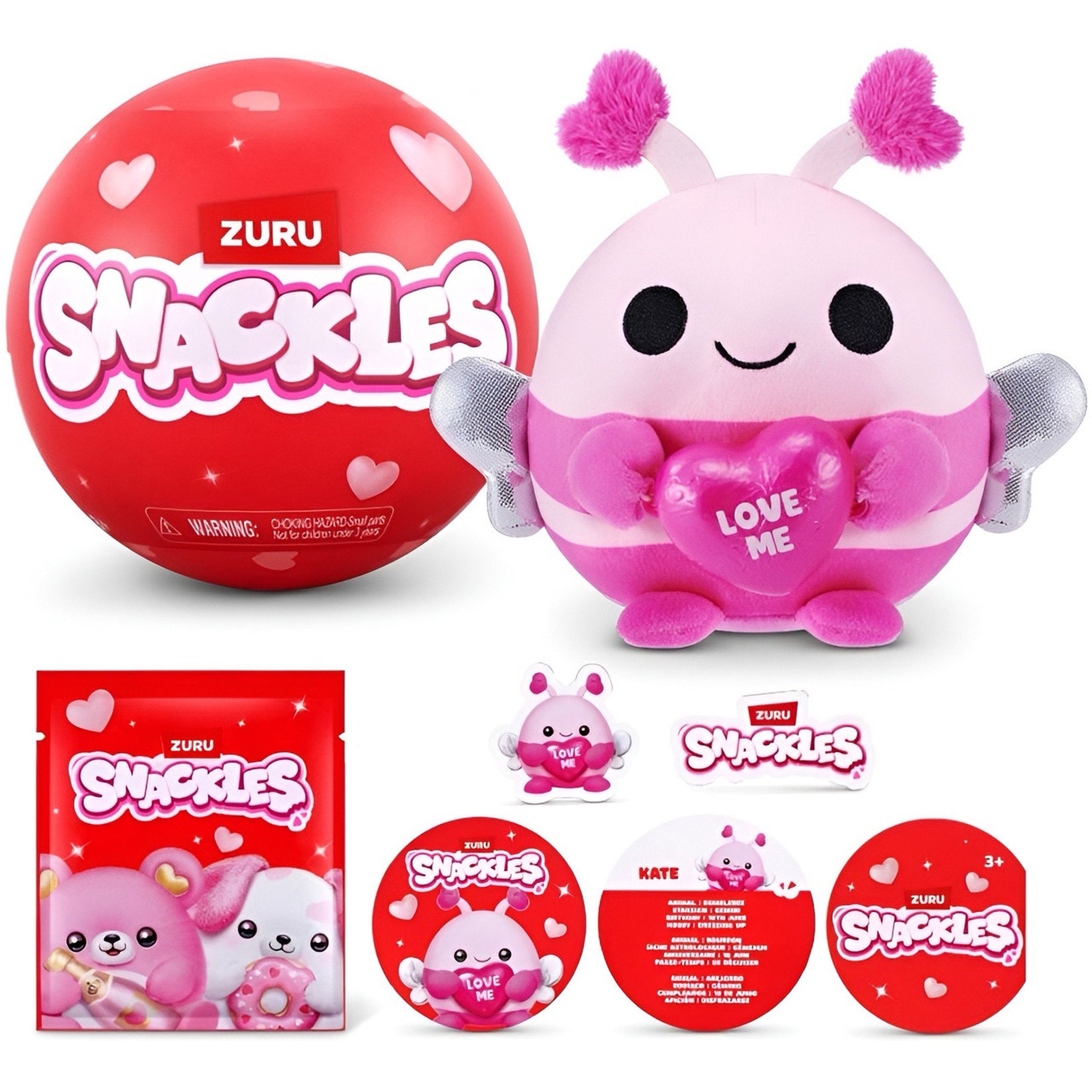 ZURU Snackles 5 Inch Plush Love Series 2 - Blind Box