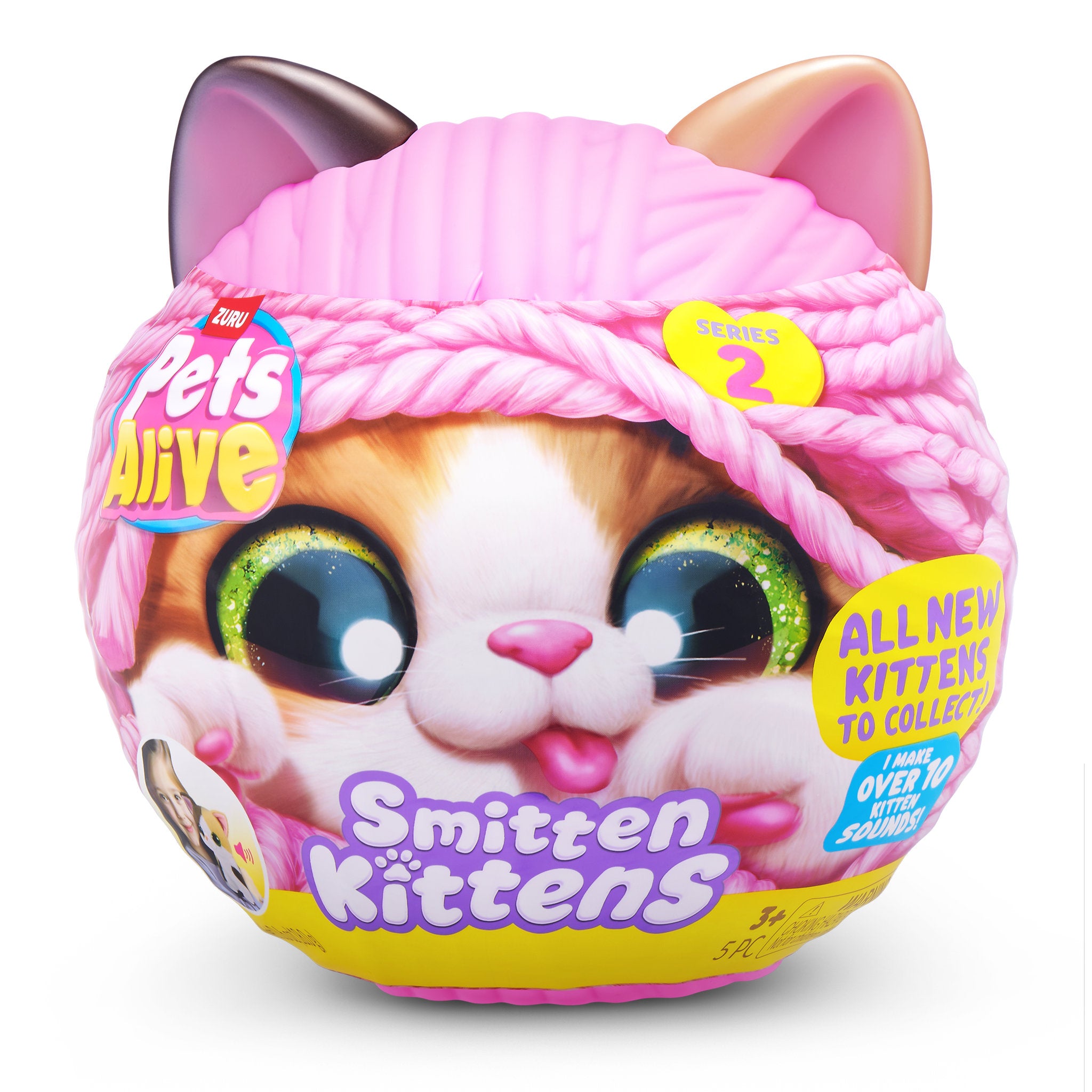 ZURU Pet's Alive Smitten Kittens Interactive Plush Series 2 Blind Box