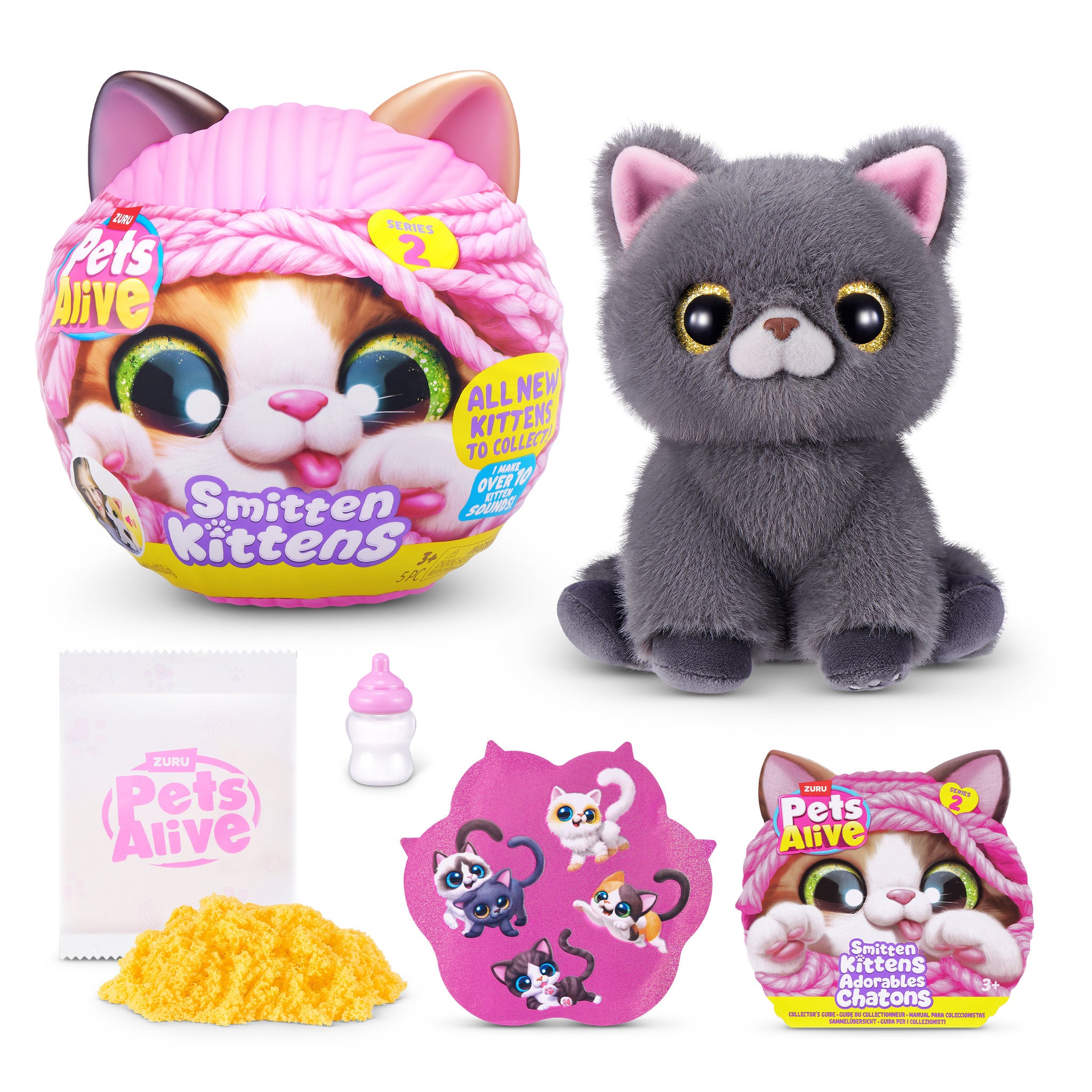 ZURU Pet's Alive Smitten Kittens Interactive Plush Series 2 Blind Box