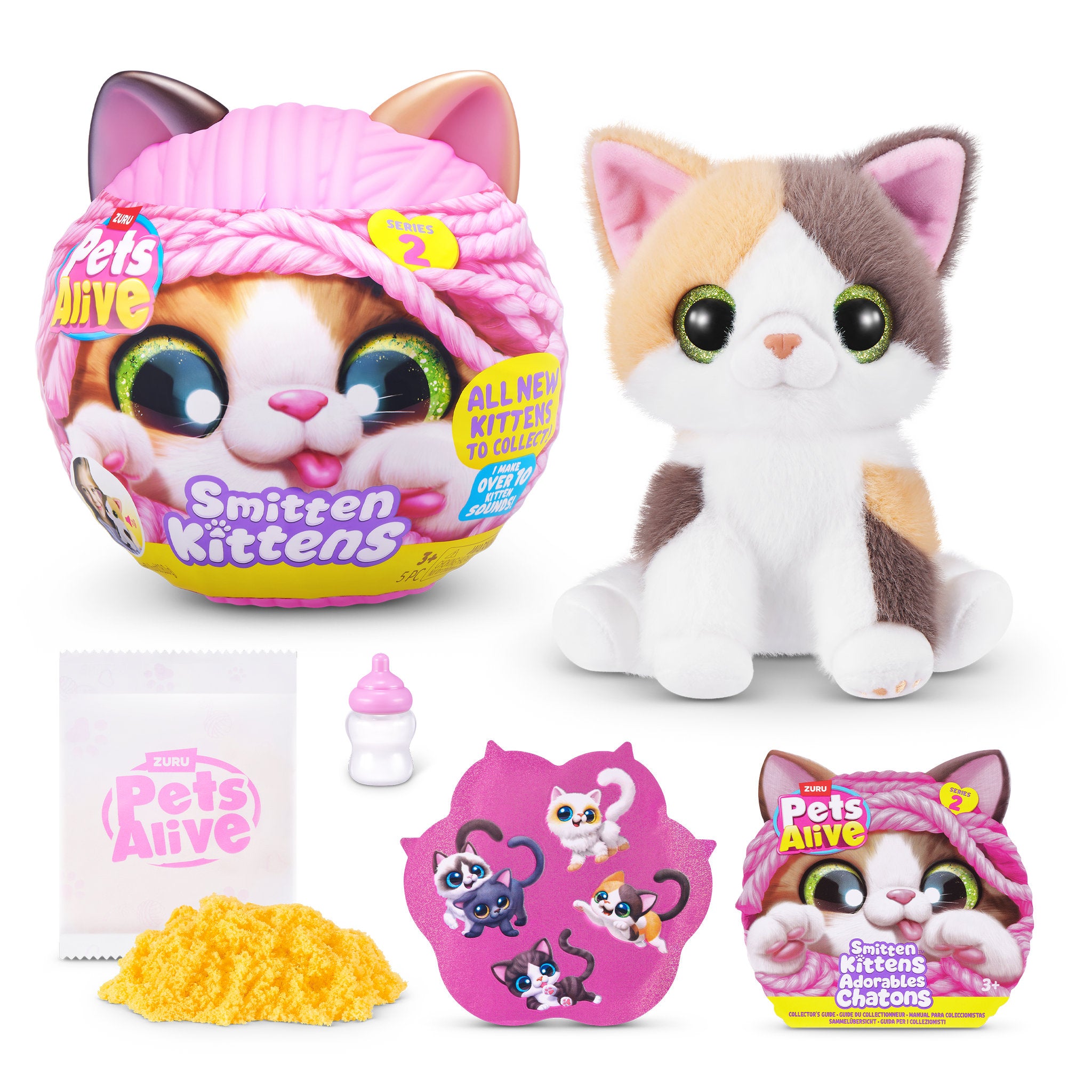 ZURU Pet's Alive Smitten Kittens Interactive Plush Series 2 Blind Box