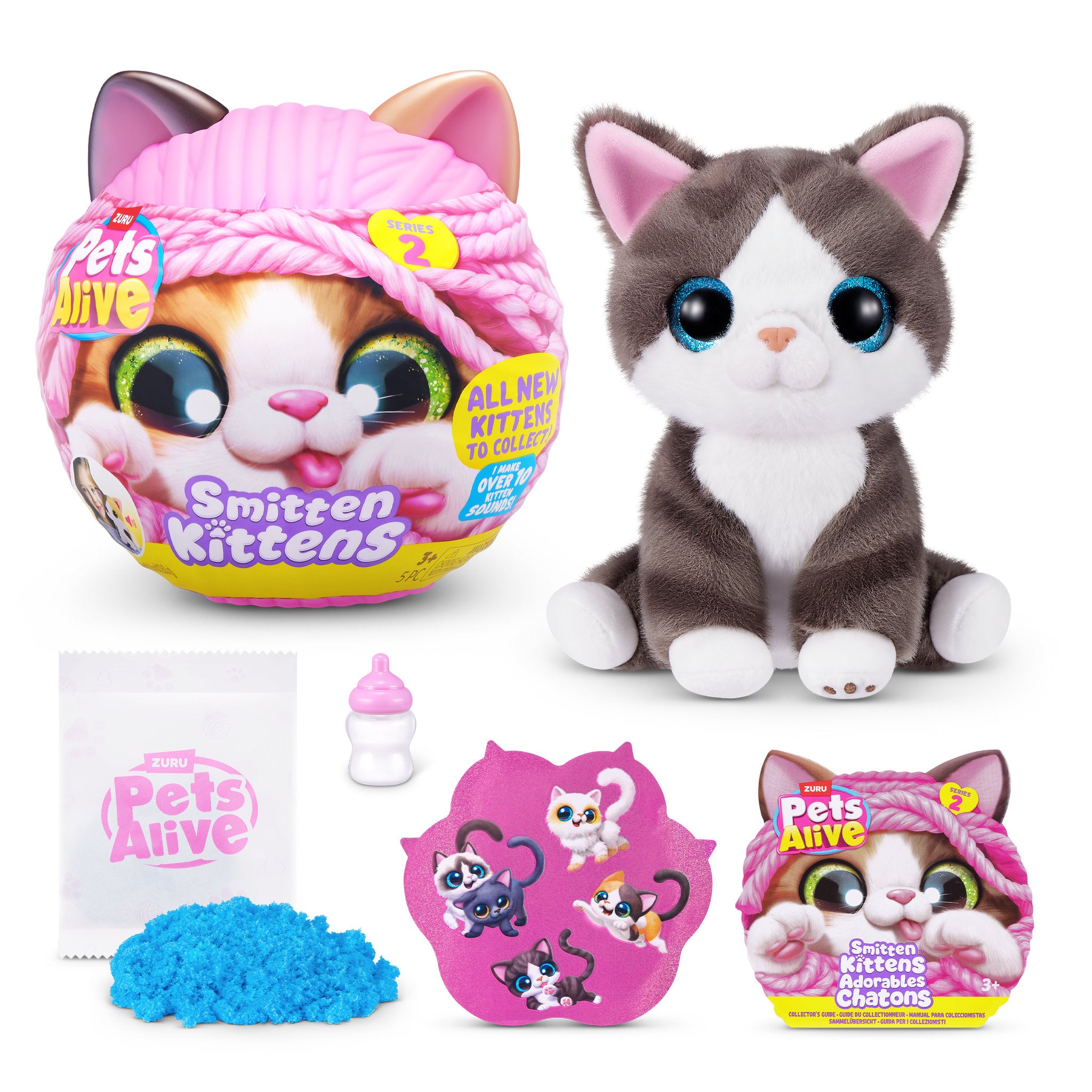 ZURU Pet's Alive Smitten Kittens Interactive Plush Series 2 Blind Box