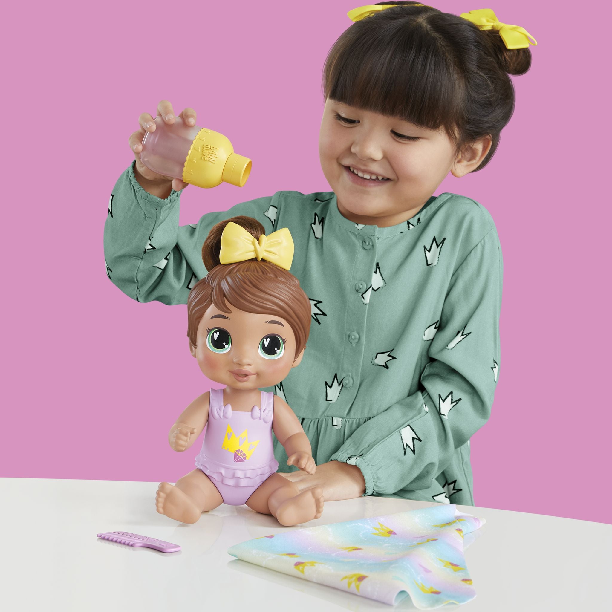 Baby Alive Pretend Shampoo Snuggle Brown Hair Sophia