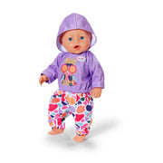 BABY Born Outfit Set for 43cm Doll - Purple Hoodie